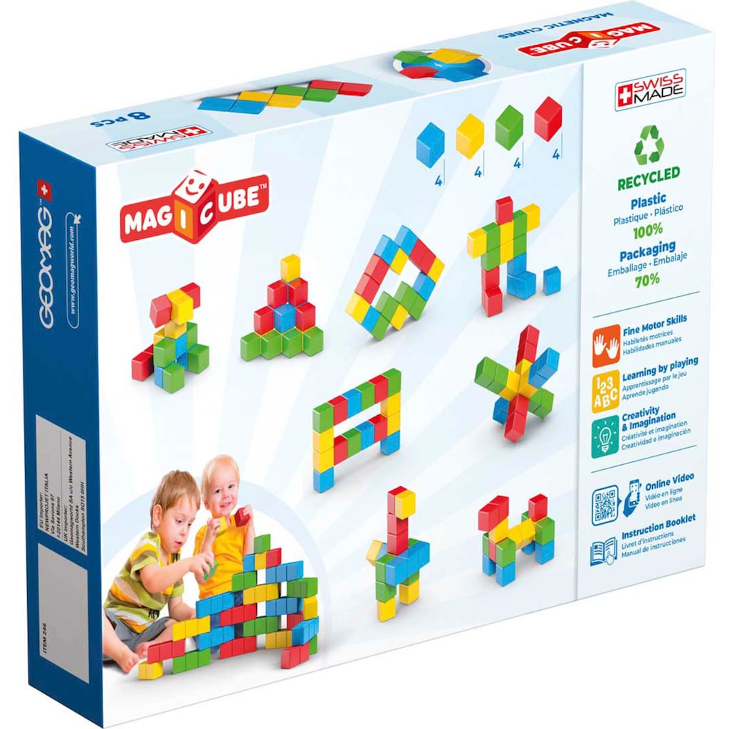 Geomag™ Magnetspielbausteine »GEOMAG™ Magicube Creative Set«, (8 St.), Made in Europe