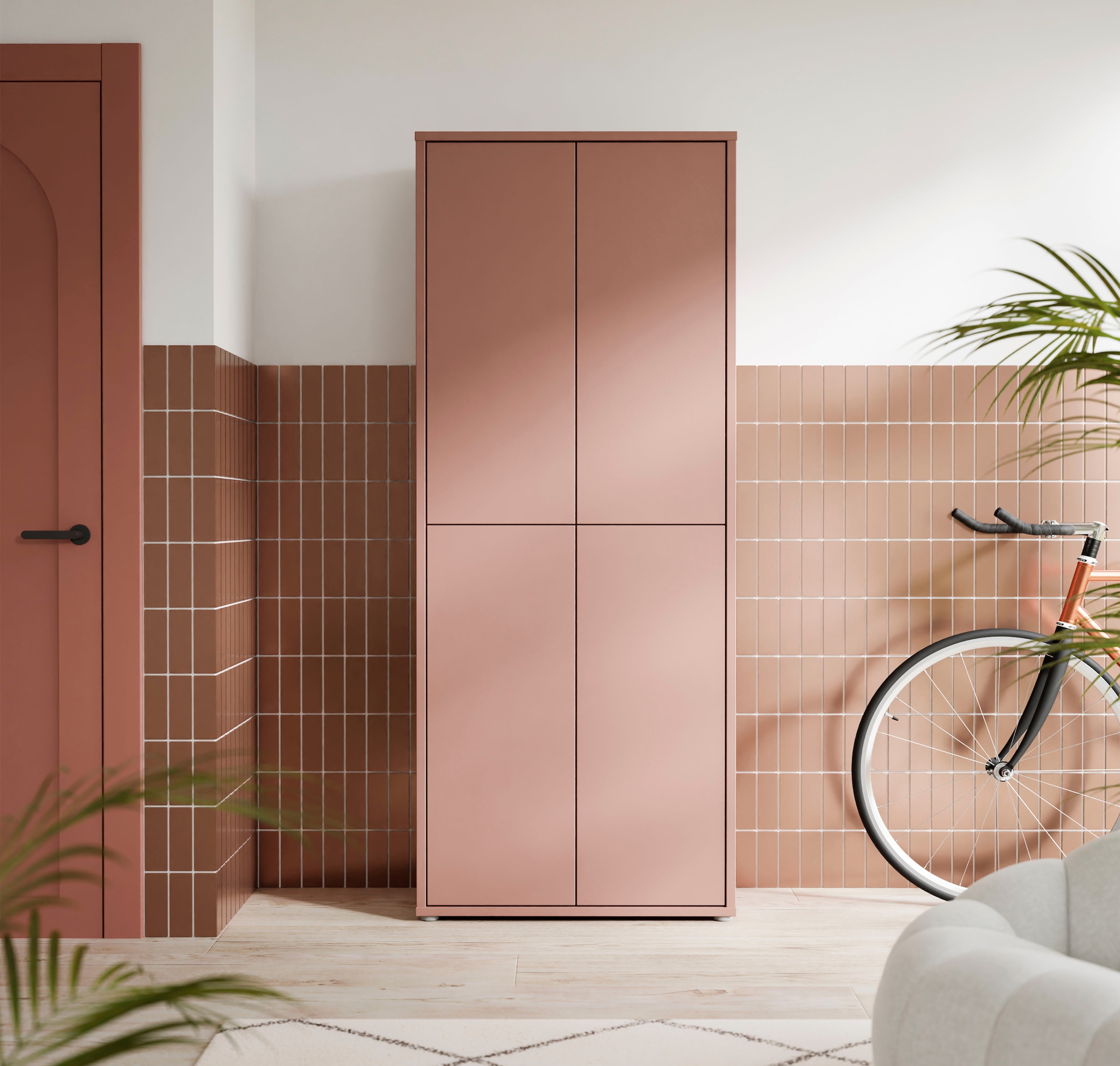 FORTE Schuhschrank »Alice Springs«, (B/H/T 74,5/191,9/34,9 cm), Stauraumschrank, Mehrzweckschrank, Breite 74,5 cm, mit 8 Böden