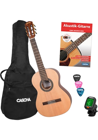 Cascha Konzertgitarre »Stage Series«, 3/4, inkl. Gitarrenschule und Stimmgerät kaufen