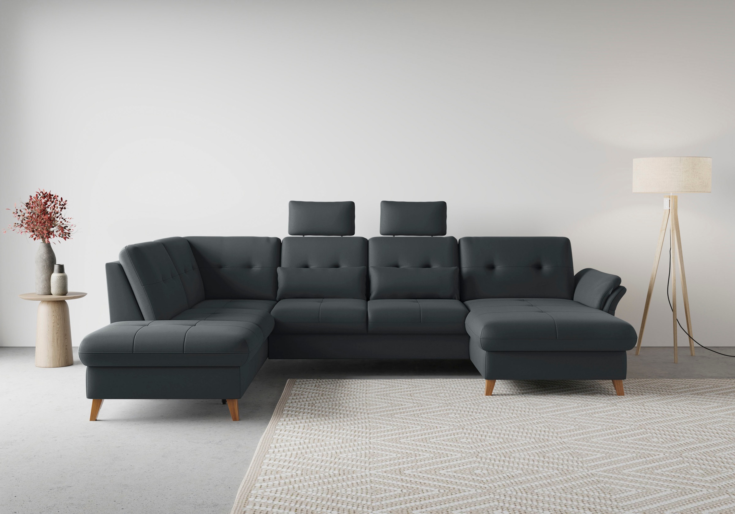 sit&more Wohnlandschaft »Göteborg« inkl. Sitztiefenverstellung, wahlweise mit Bettfunktion & Bettkasten