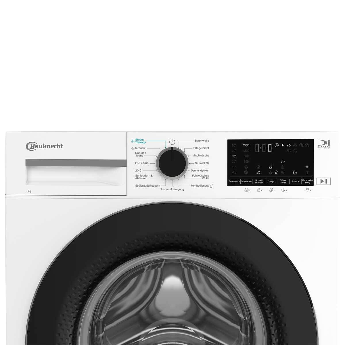 BAUKNECHT Waschmaschine »B WM 9A9 BS« 9 kg 1400 U/min Adaptive Wash – Intelligente Anpassung für perfekte Waschergebnisse