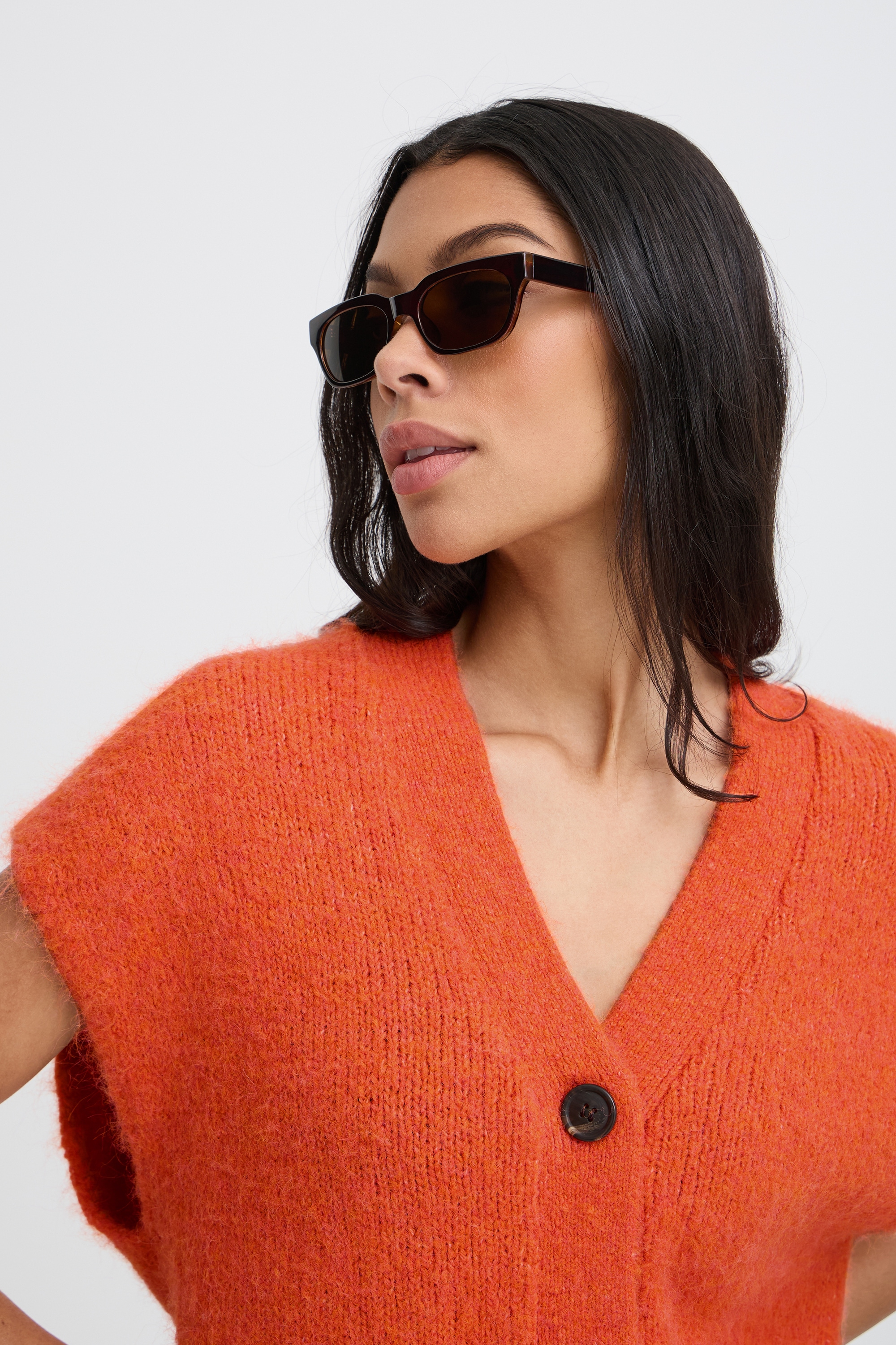 b.young Strickjacke »Damen Kurzarm-Bluse BYMILLERS«