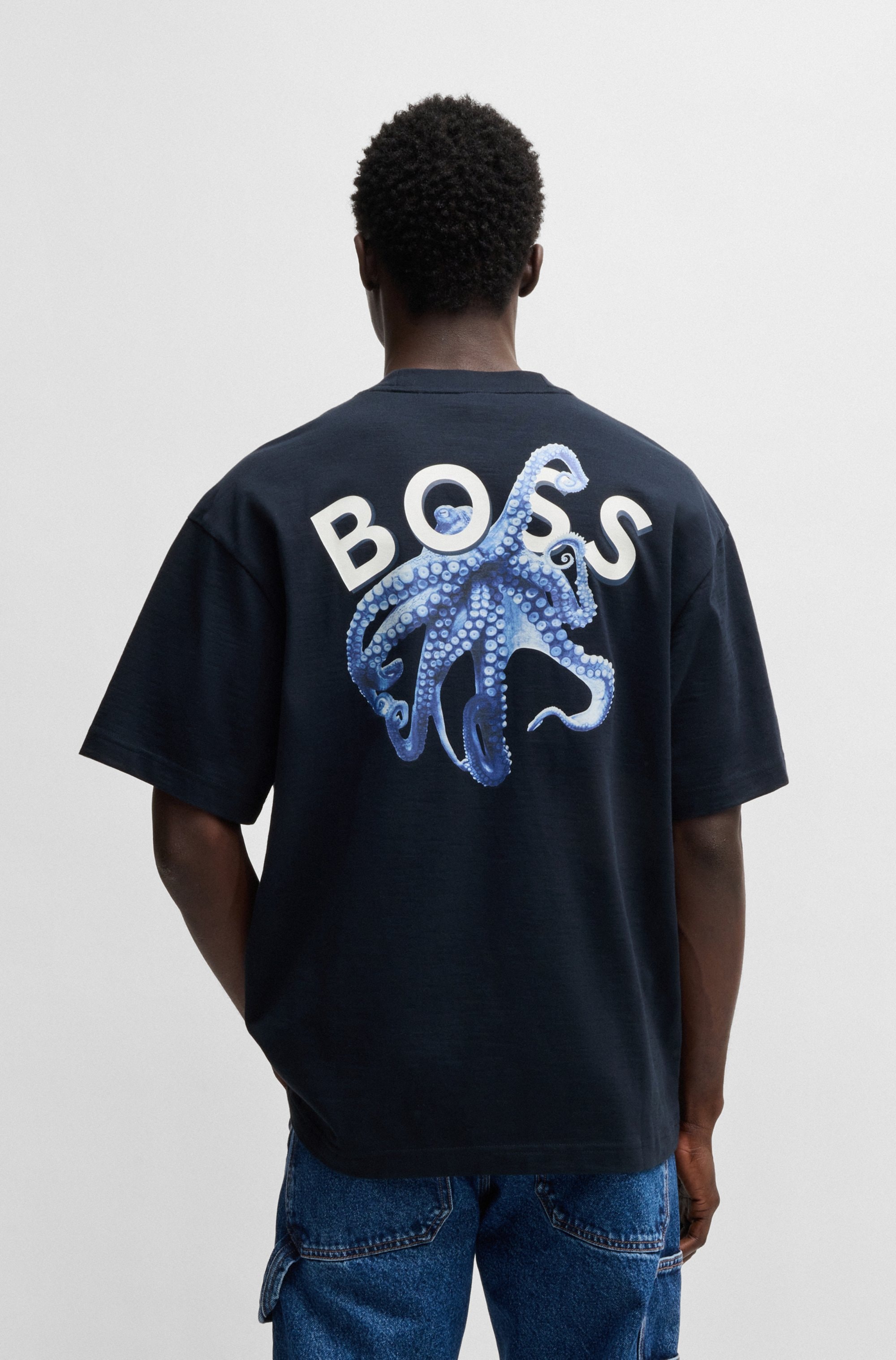 BOSS ORANGE T-Shirt »Te_numbers«, mit großem Aufdruck hinten