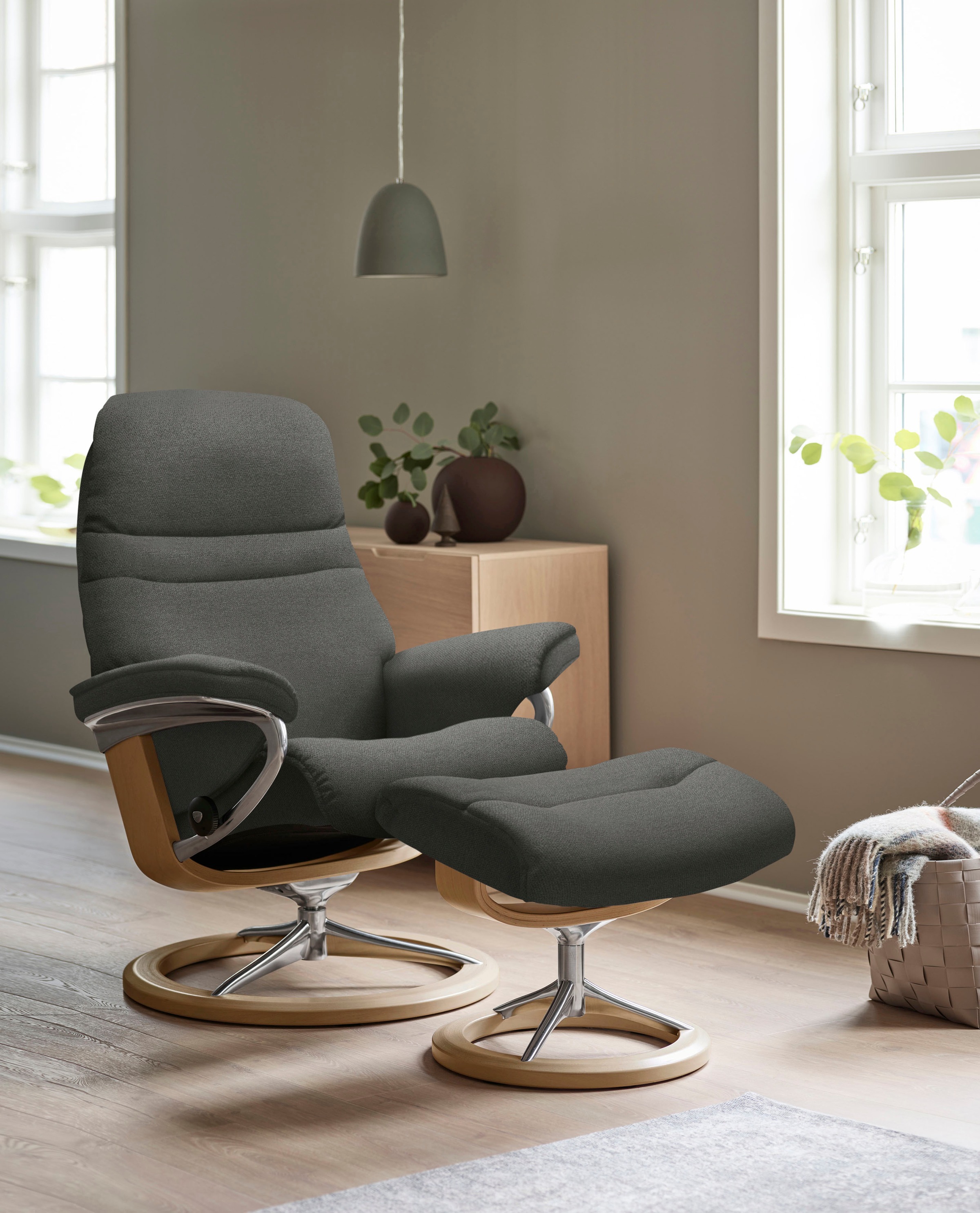 Stressless® Fußhocker »Sunrise«, mit Signature Base, Gestell Eiche