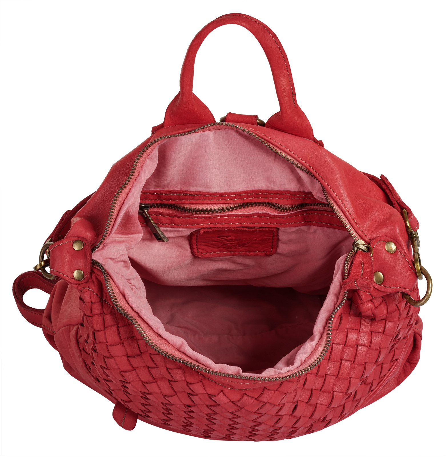 Samantha Look Cityrucksack, echt Leder, Made in Italy