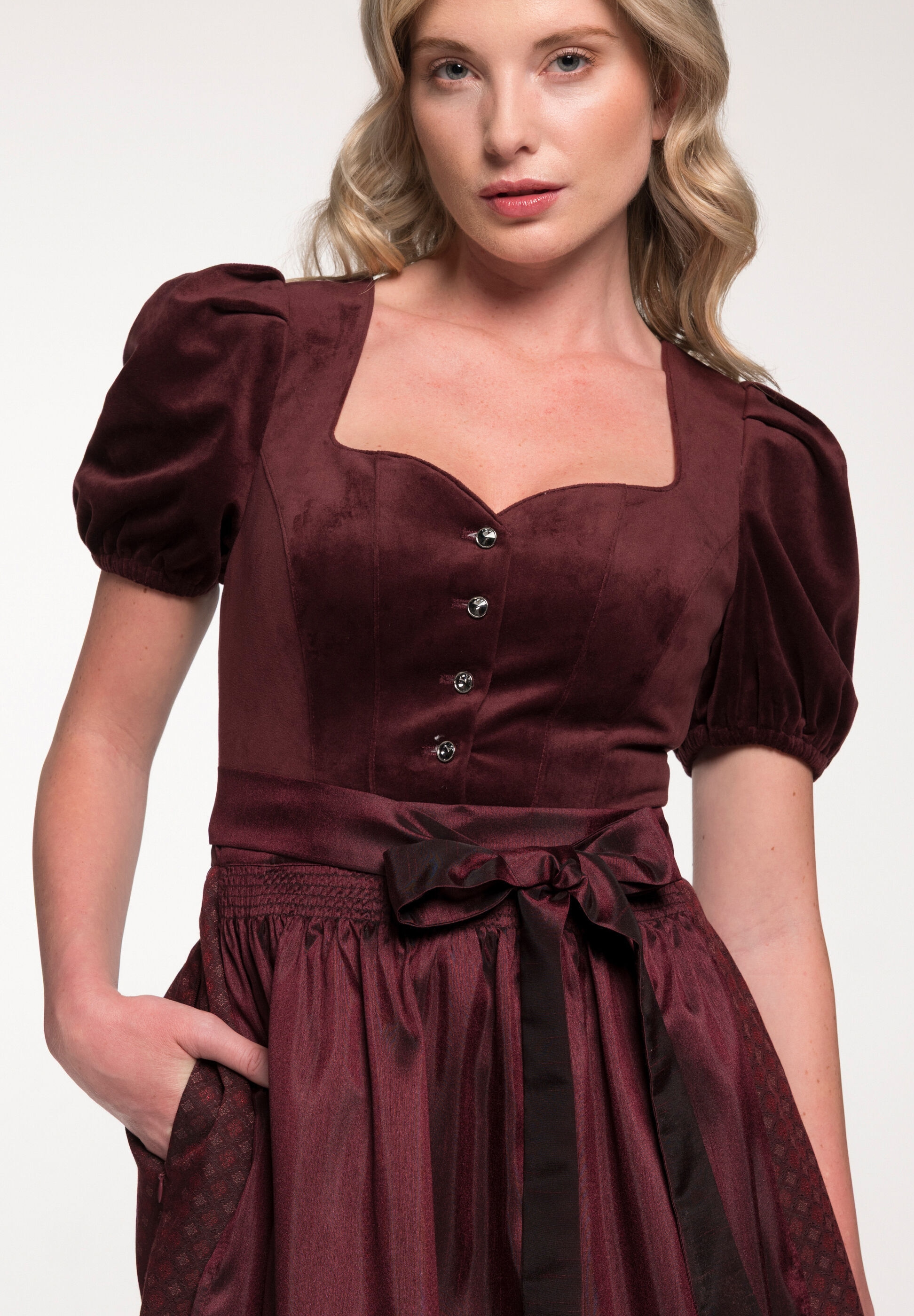 Spieth & Wensky Dirndl »Göttin« Samtoberteil