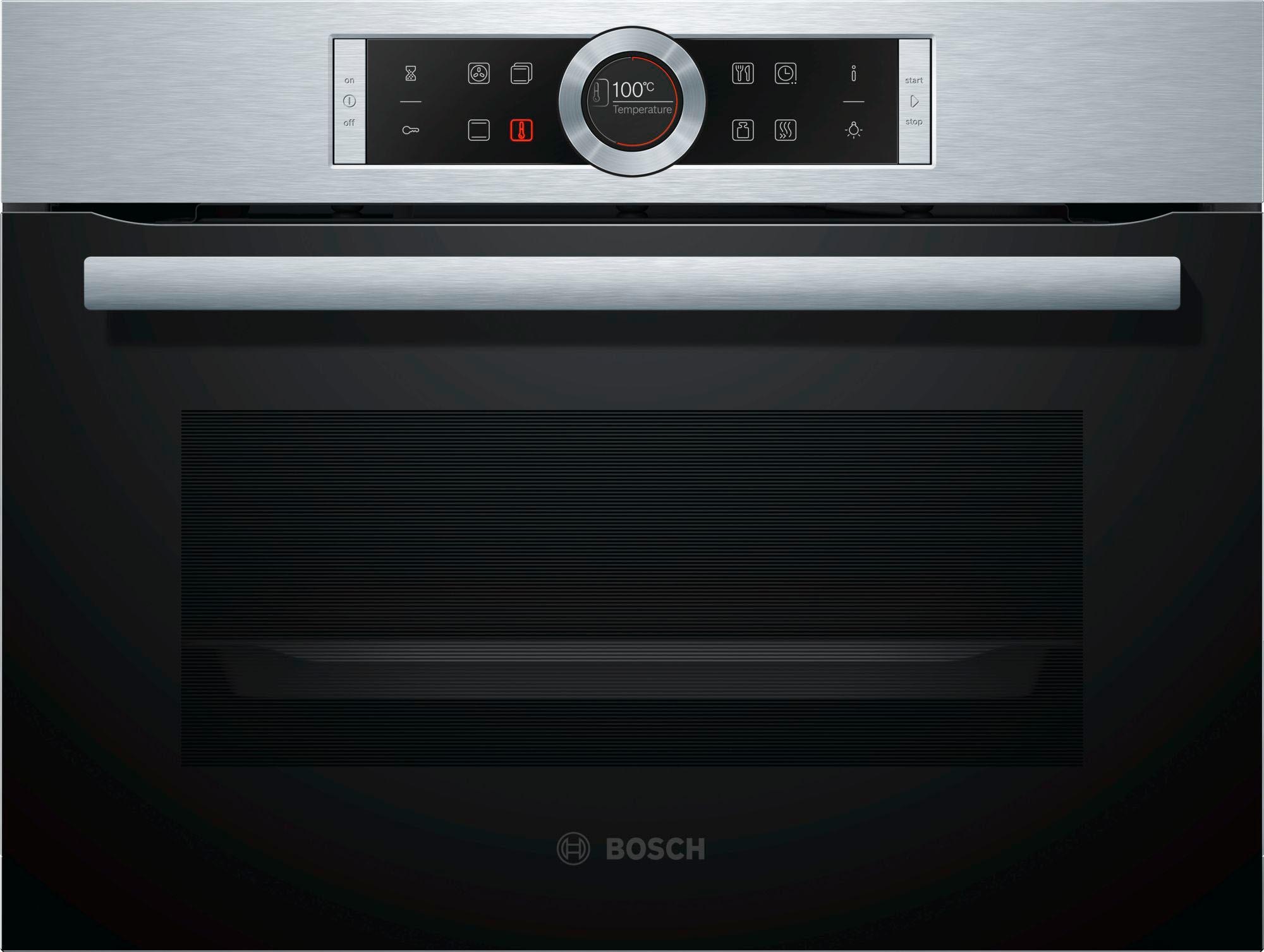 BOSCH Einbaubackofen 8 »CBG635BS3«, mit Teleskopauszug nachrüstbar, ecoClean Direct