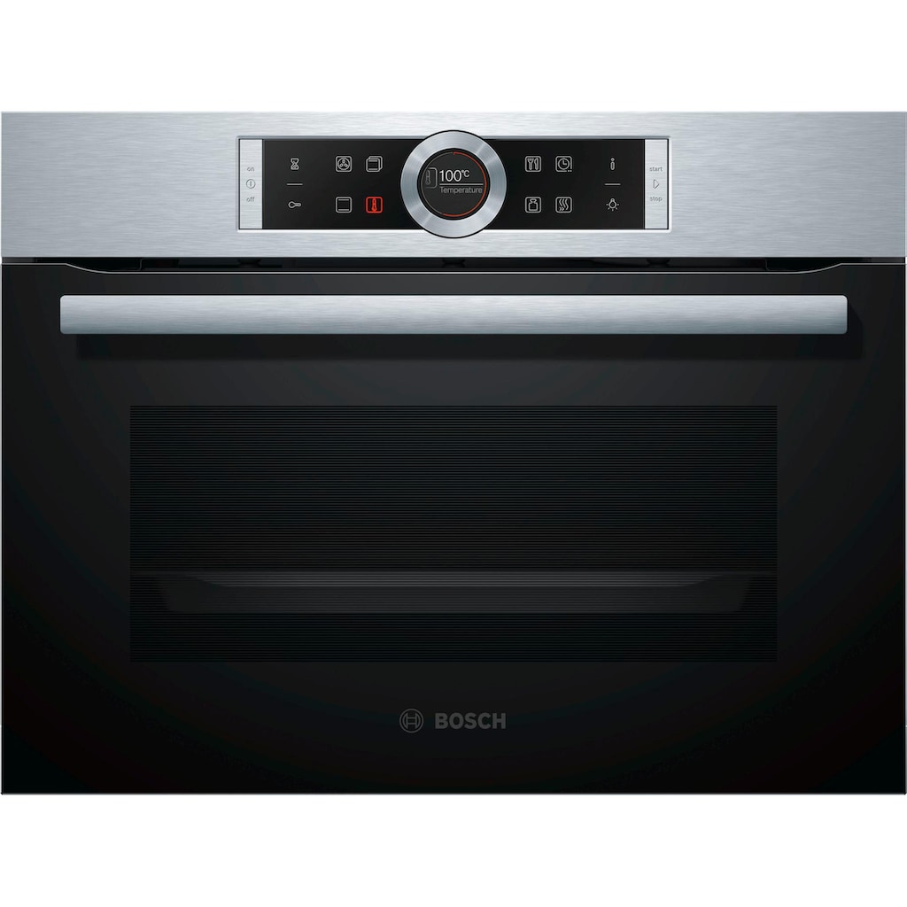 BOSCH Einbaubackofen »CBG635BS3«, 8, CBG635BS3, mit Teleskopauszug nachrüstbar, ecoClean Direct