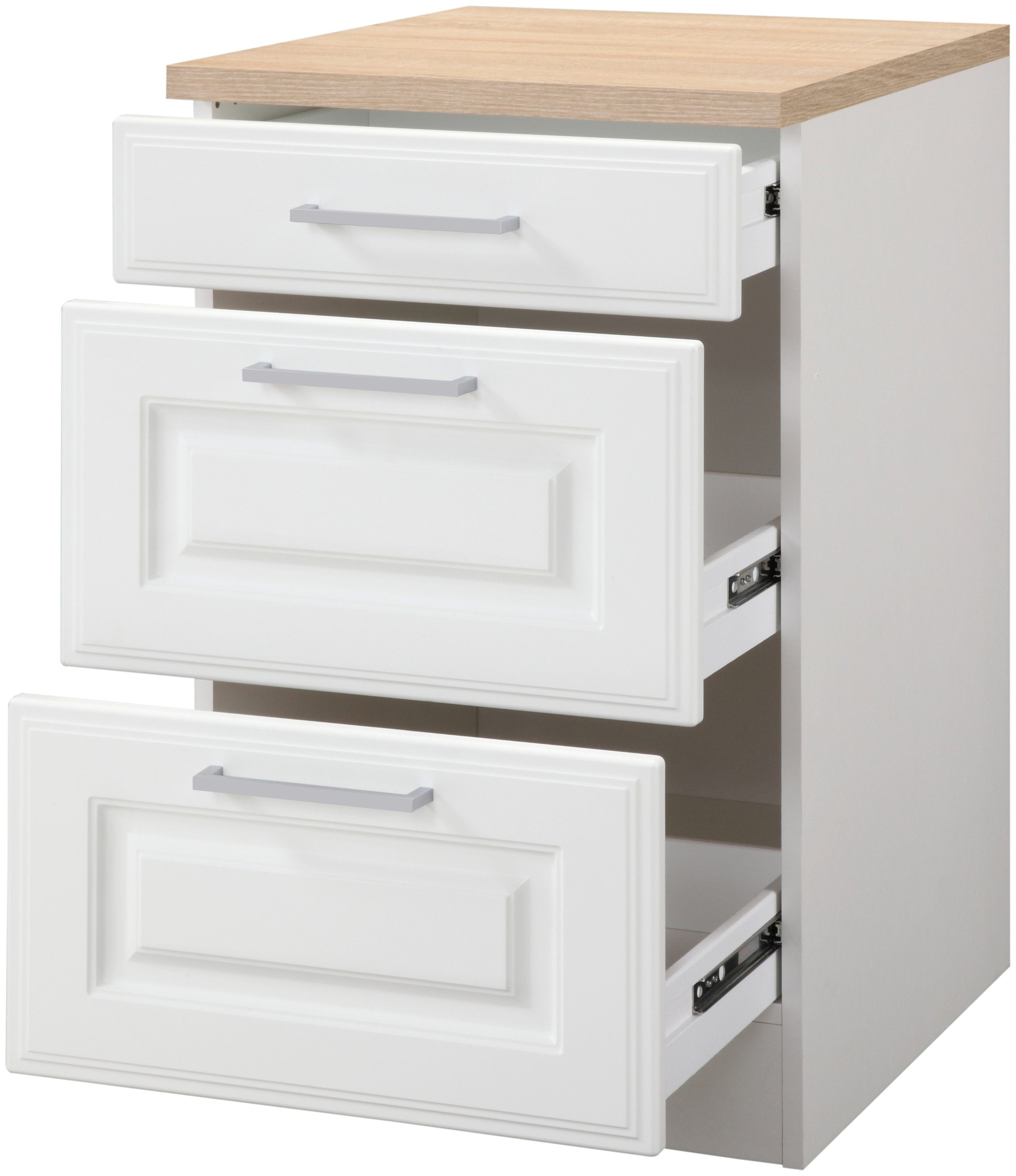 KOCHSTATION Unterschrank »KS-Stockholm« hochwertige MDF-Fronten