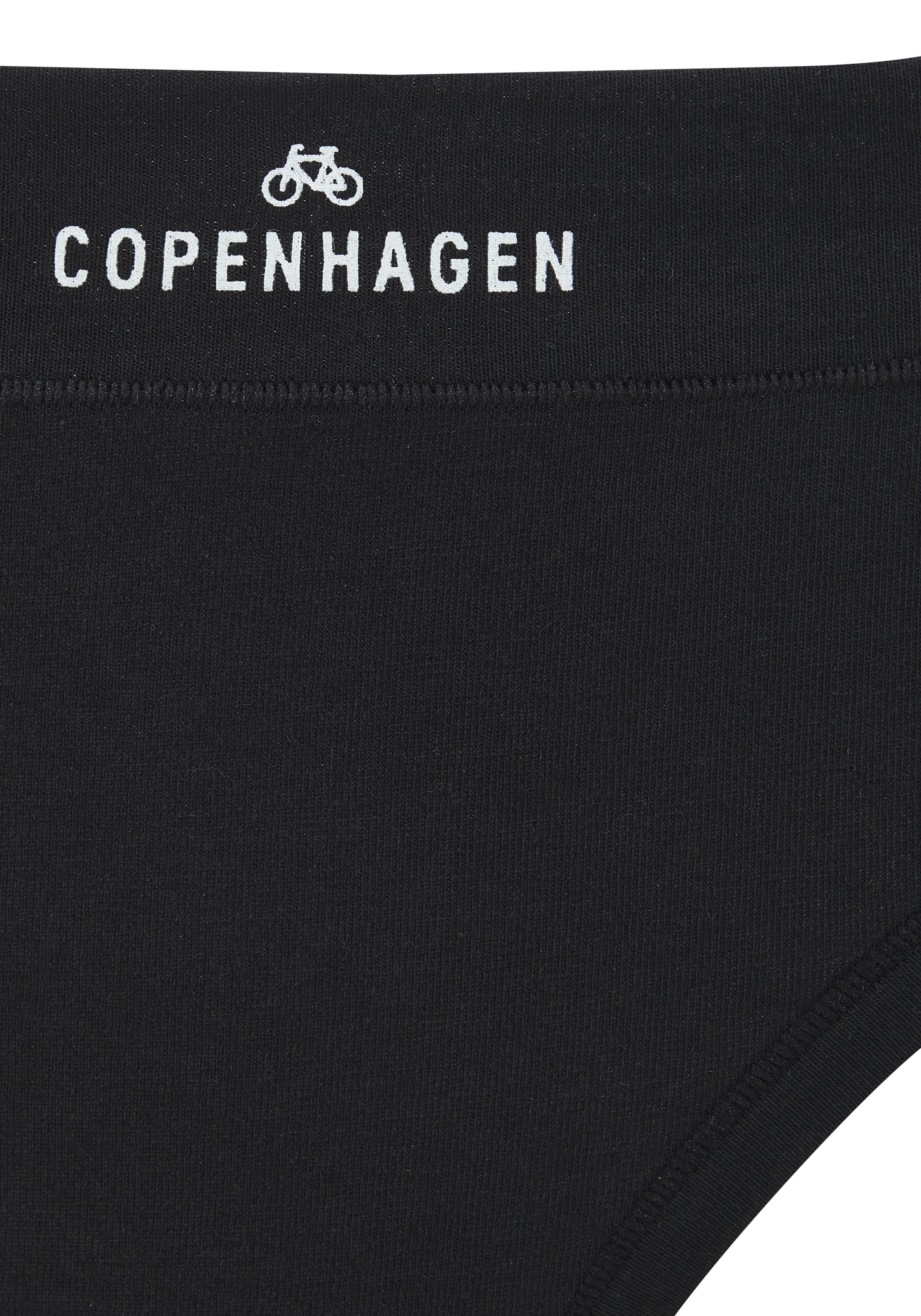 Copenhagen Studios String »mit Logodruck am Bund«, (3er-Pack), aus softer Bio-Baumwollqualität