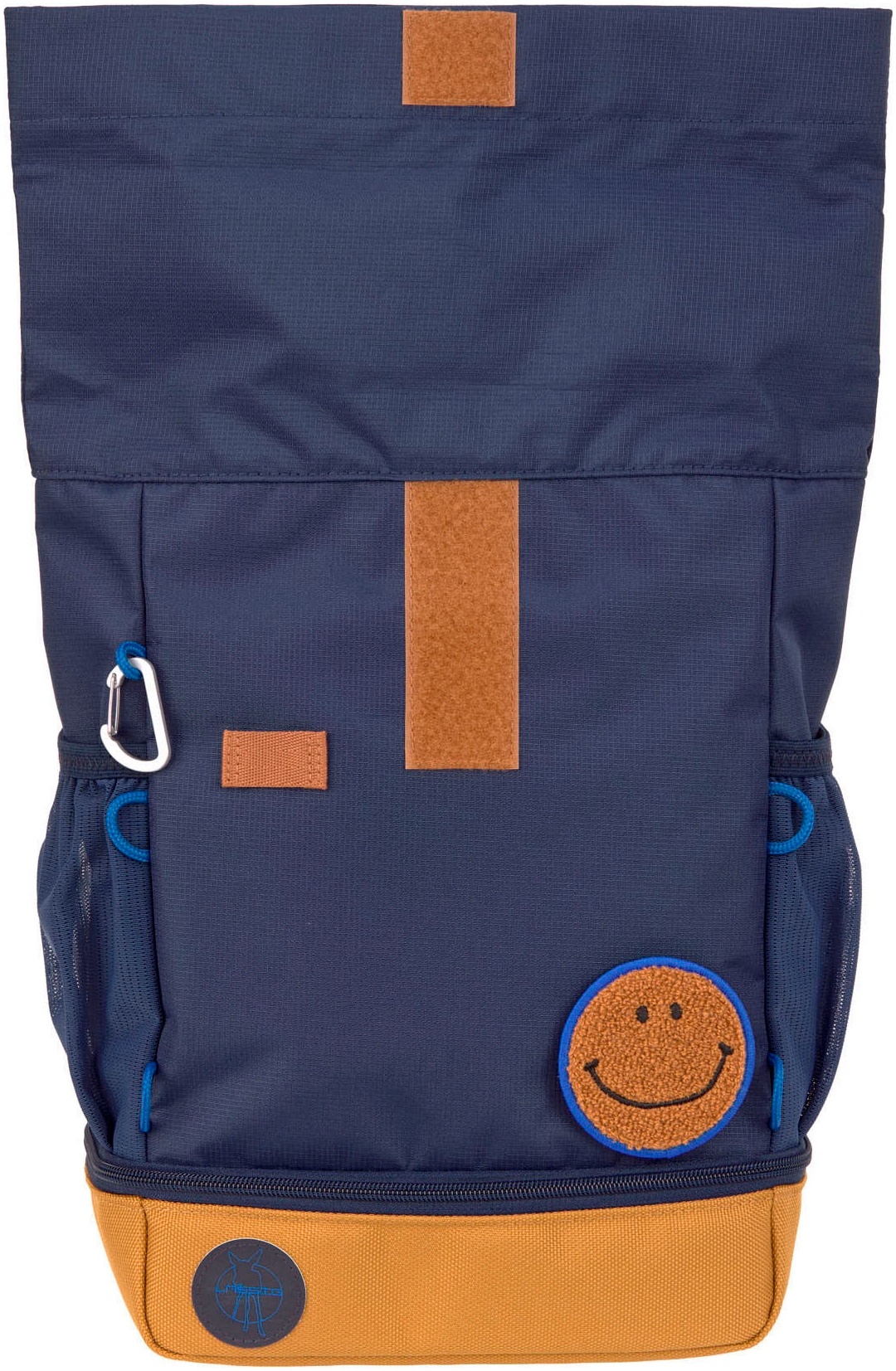 LÄSSIG Kinderrucksack »Little Gang, Mini Rolltop Backpack, navy«, Reflektoren, aus recycelten PET-Flaschen