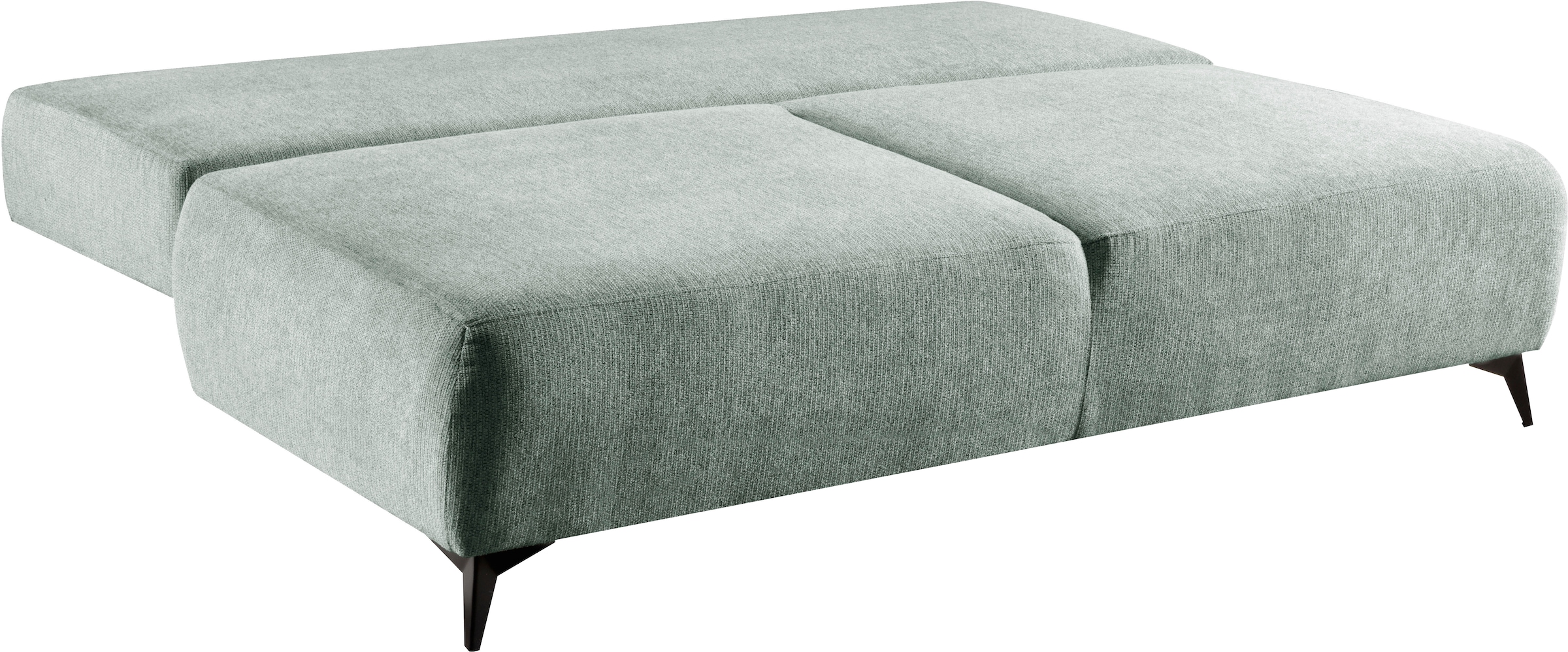 WERK2 Schlafsofa »Valerie mit Komfortsitz- und Liegehöhe, Breite 200cm,«, bequemes 2-Sitzer Schlafcouch mit Bettkasten