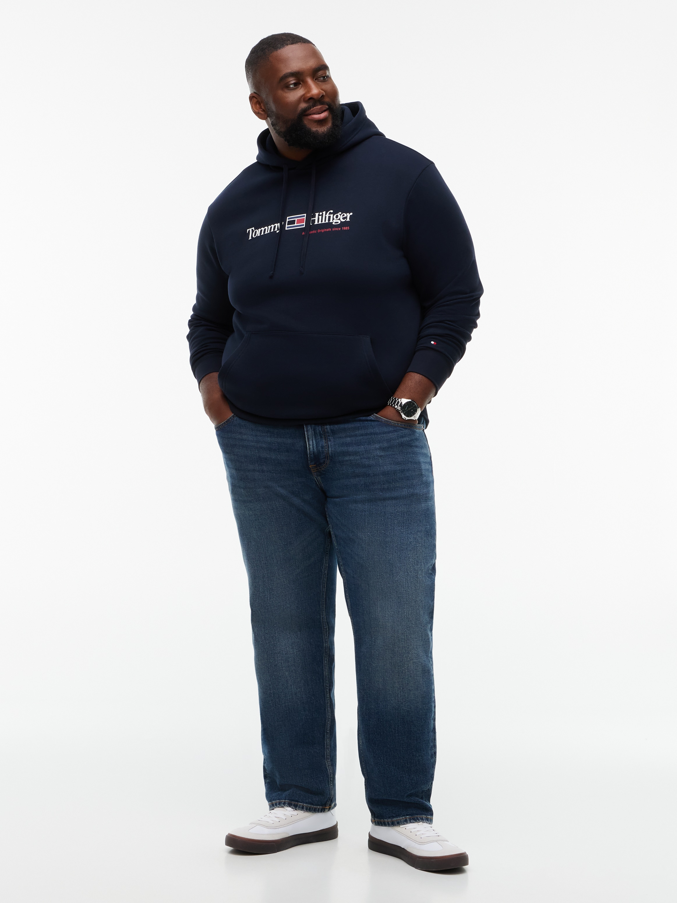 Tommy Hilfiger Big & Tall Hoodie »BT-RWB GRAPHIC FLEECE«, Große Größen
