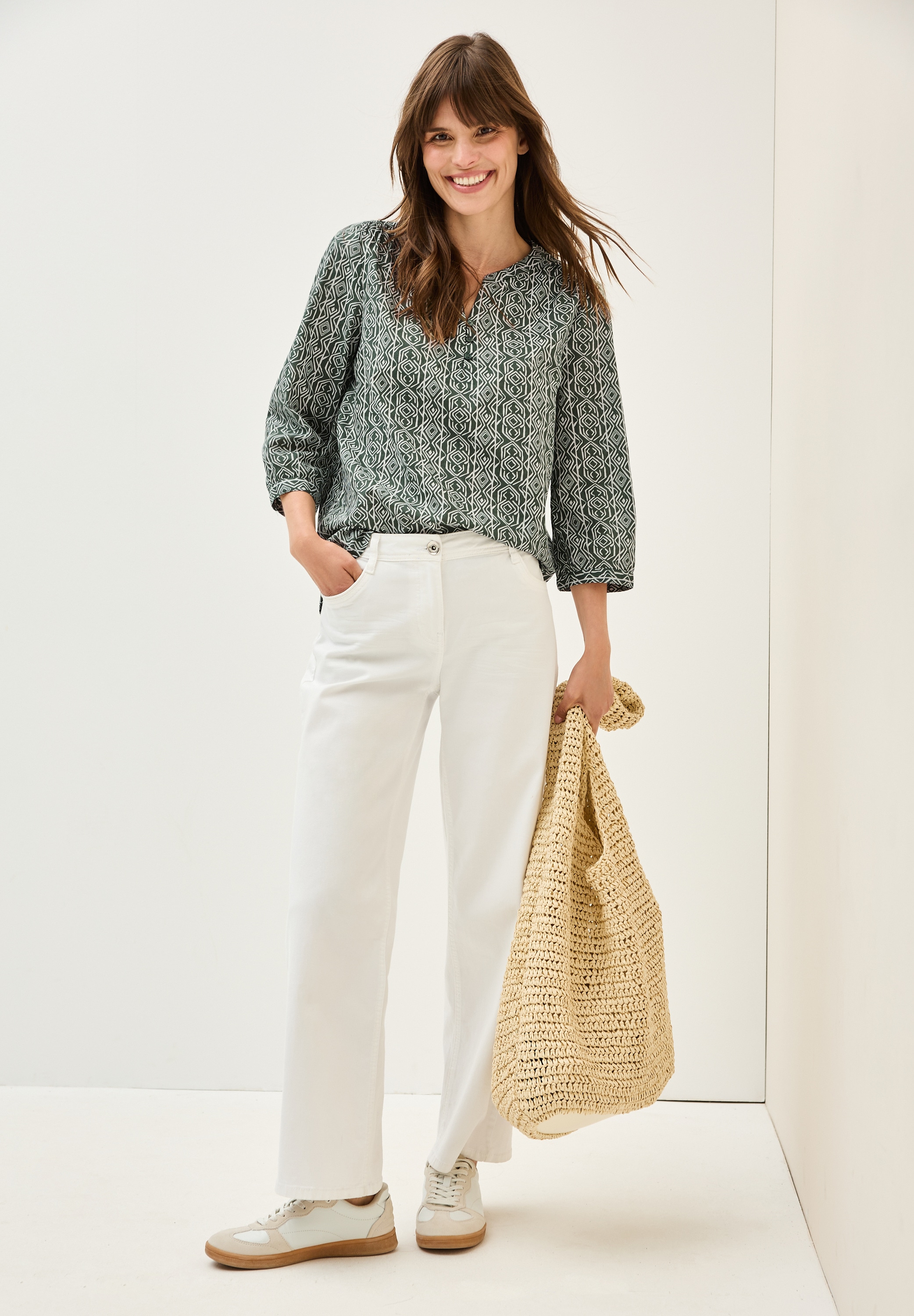 Cecil Druckbluse, mit grafischem Muster