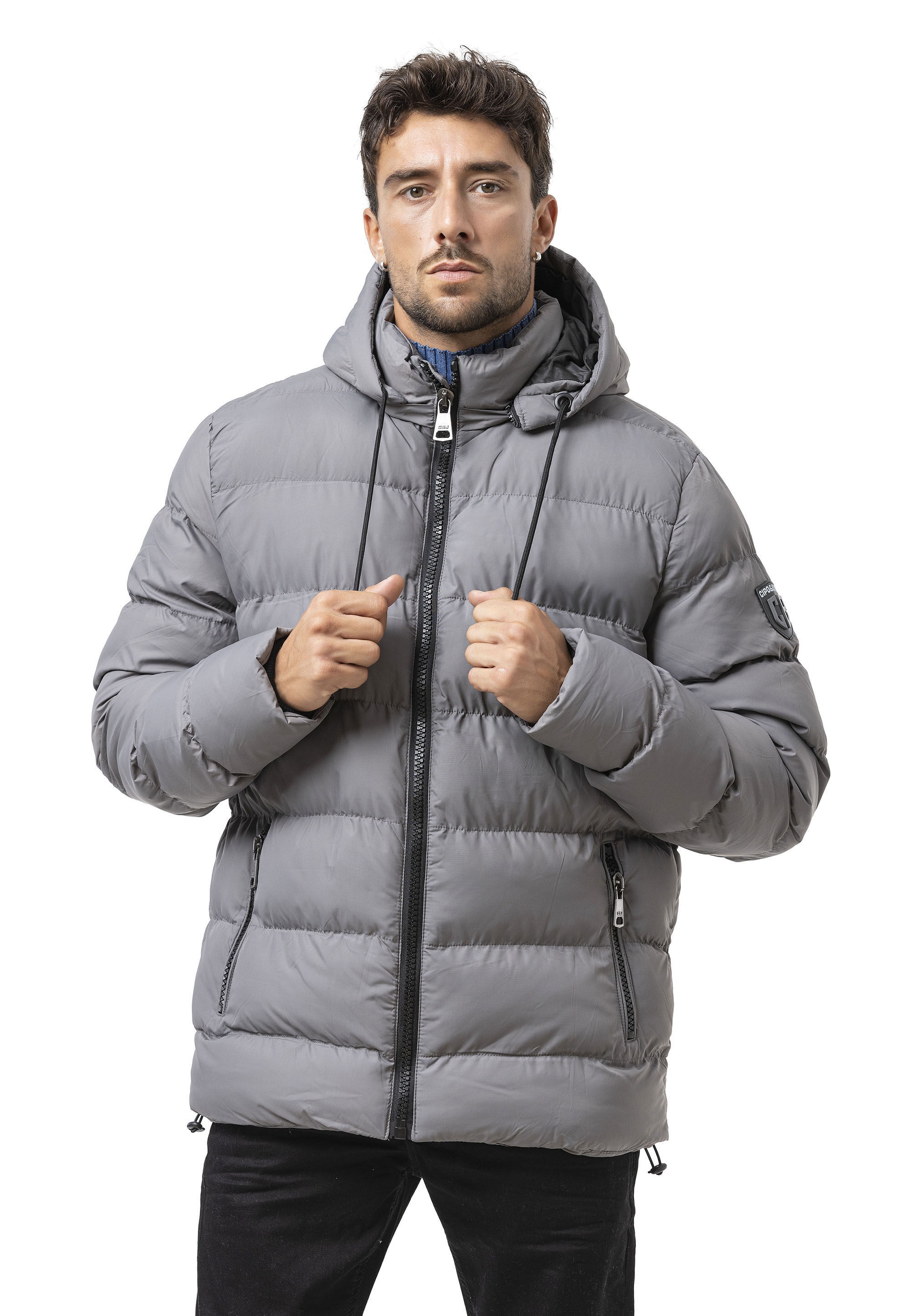 Cipo & Baxx Winterjacke »Cipo & Baxx Jacke« mit Kapuze im Steppdesign