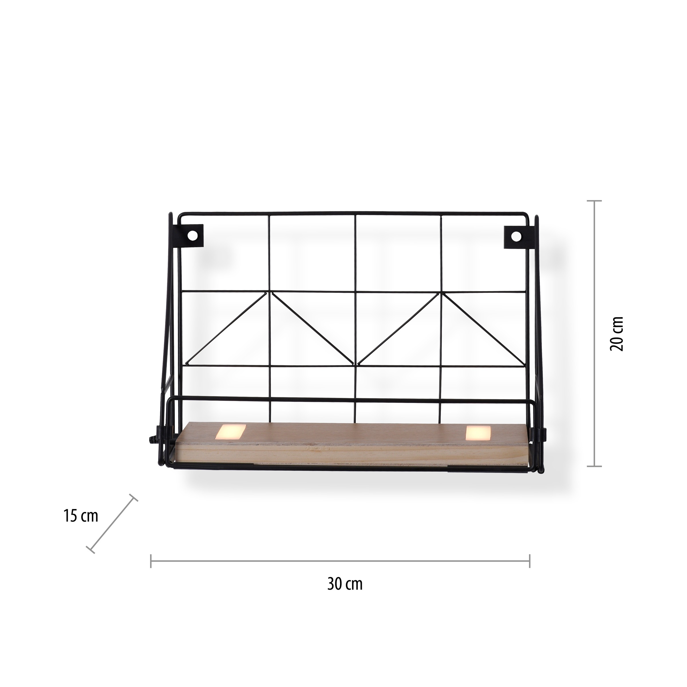 JUST LIGHT Wandleuchte »BOARD«, 1 flammig, Leuchtmittel LED-Board | LED fest integriert, LED, Schalter, Schnurschalter