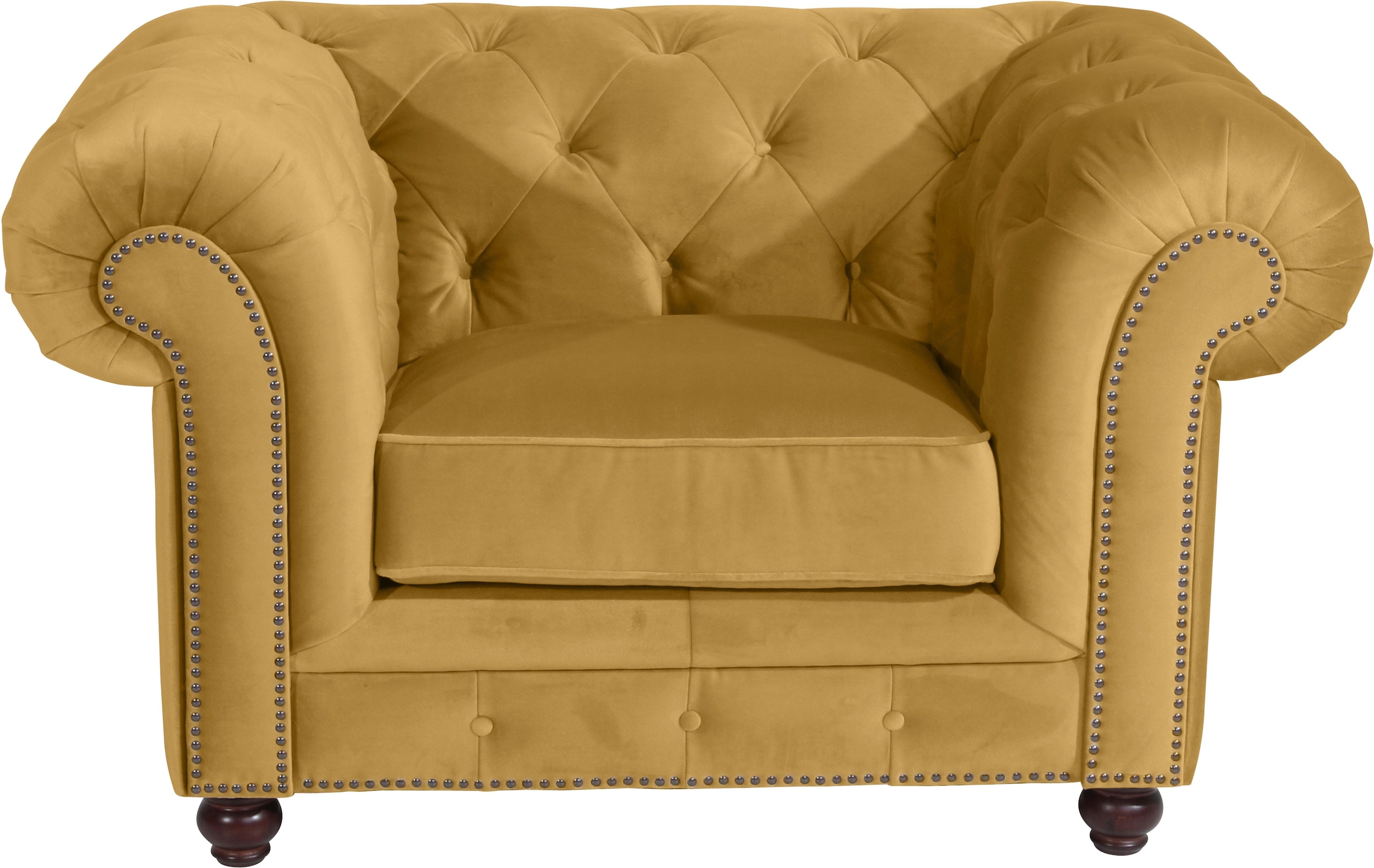 Max Winzer® Chesterfield-Sessel »Old England, Loungesessel, modern, Retro und elegant, bequemer Sessel«, mit edler Knopfheftung