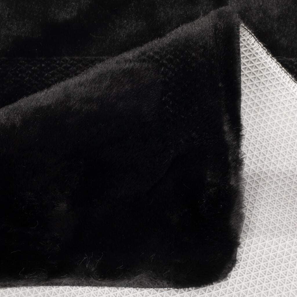 Carpet City Badematte »Topia Mats, Badteppich uni«, rutschhemmend beschichtet, strapazierfähig, Hochflor, Kaninchen Haptik, Polyester, Badezimmerteppich, waschbar