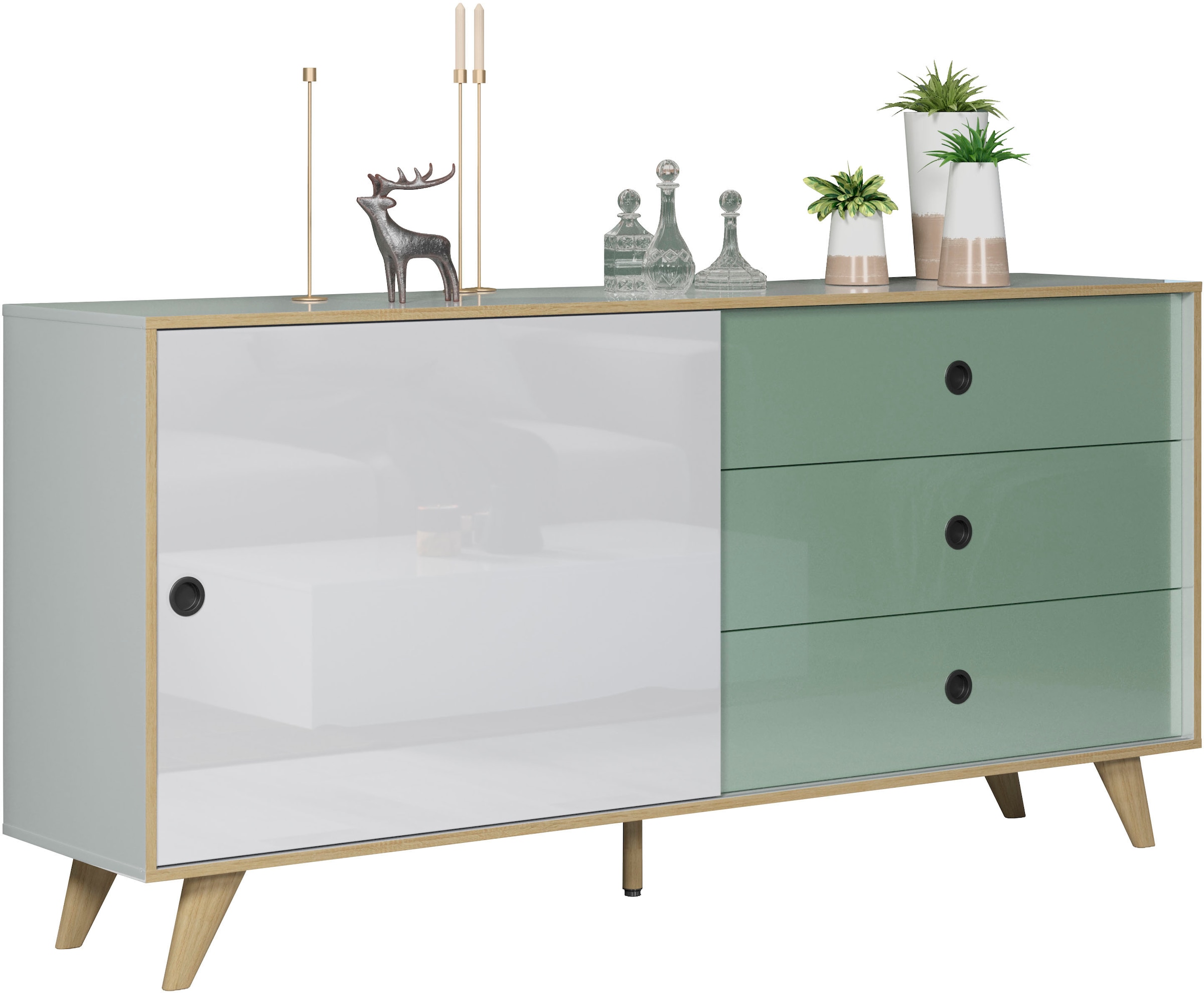 INTER-FURN Sideboard »Adelaide«, Kommode, Modernes Design, Breite 180 cm