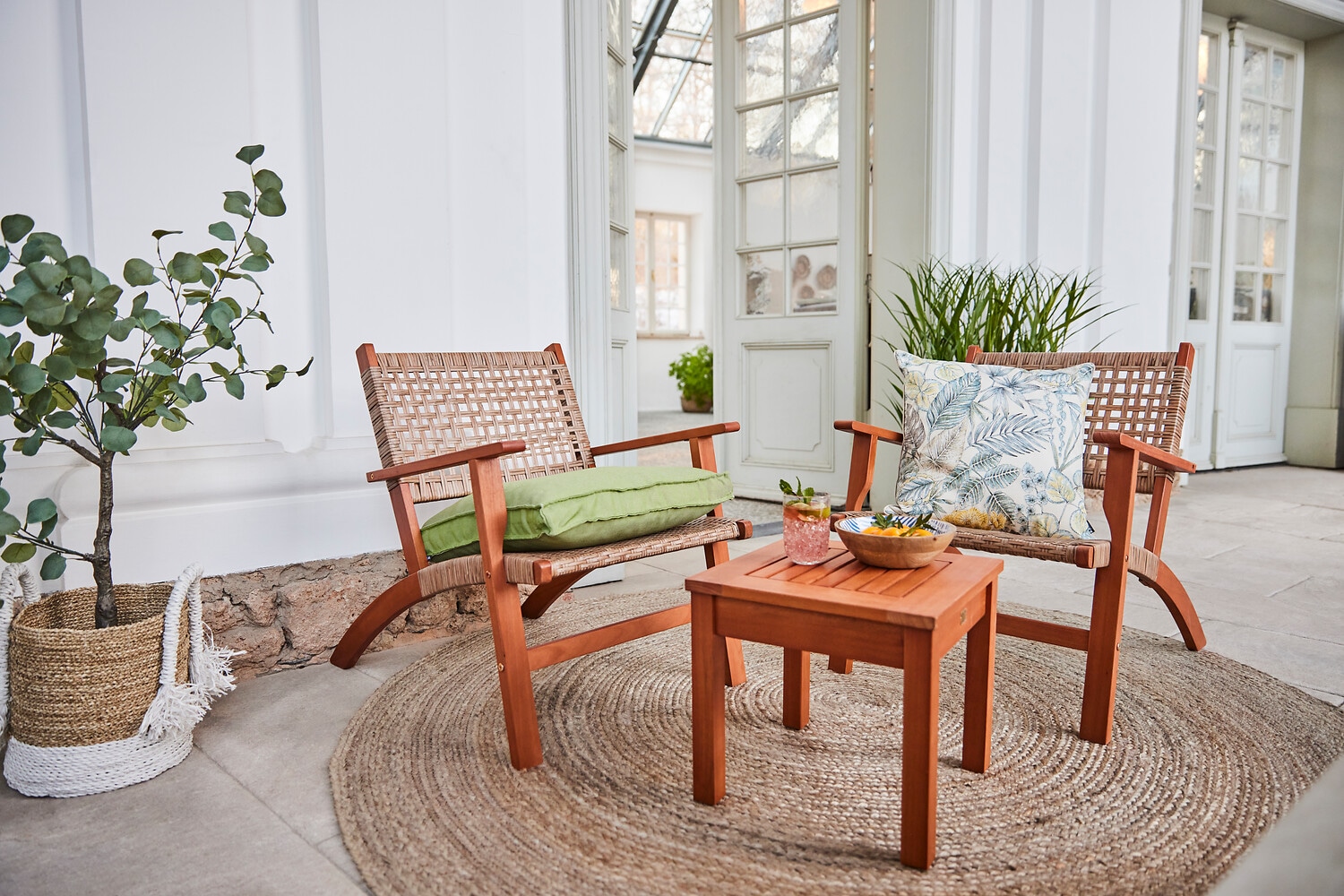 Garden Pleasure Balkonset "Sonora" 3 Stk. tlg. Teak-Look