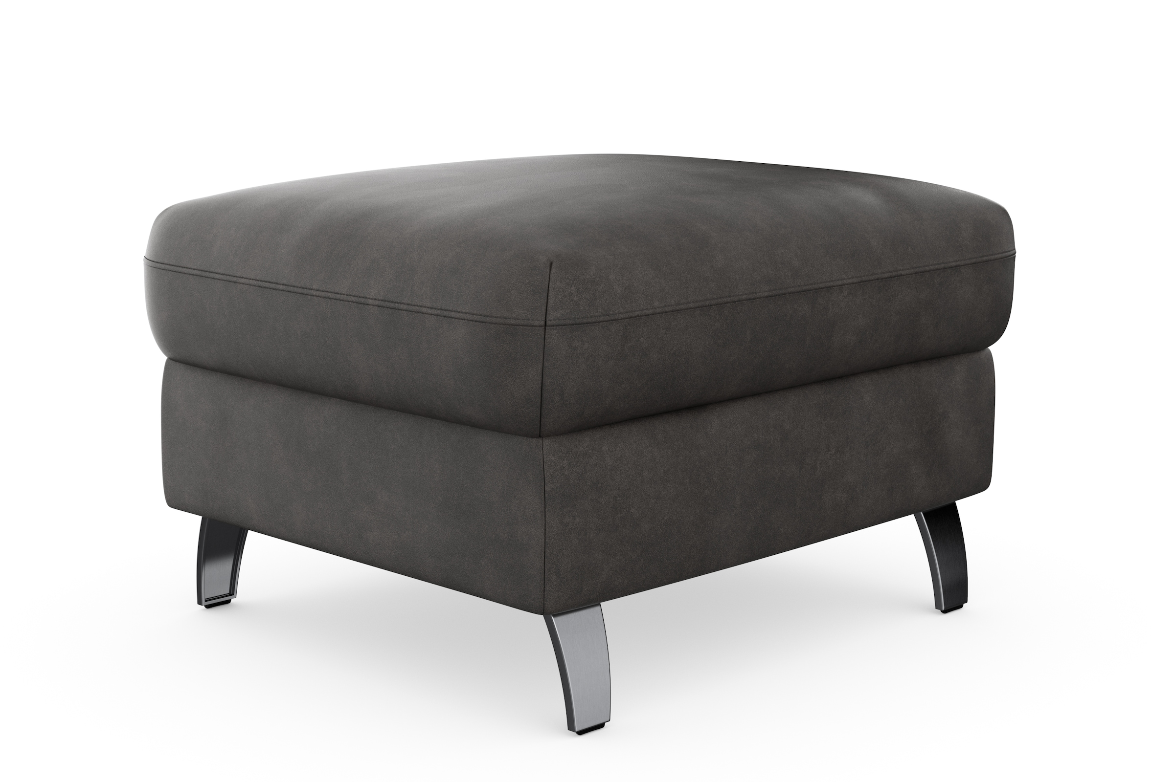 sit&more Stauraumhocker »Grenoble«, mit Stauraum und satinierten Füßen