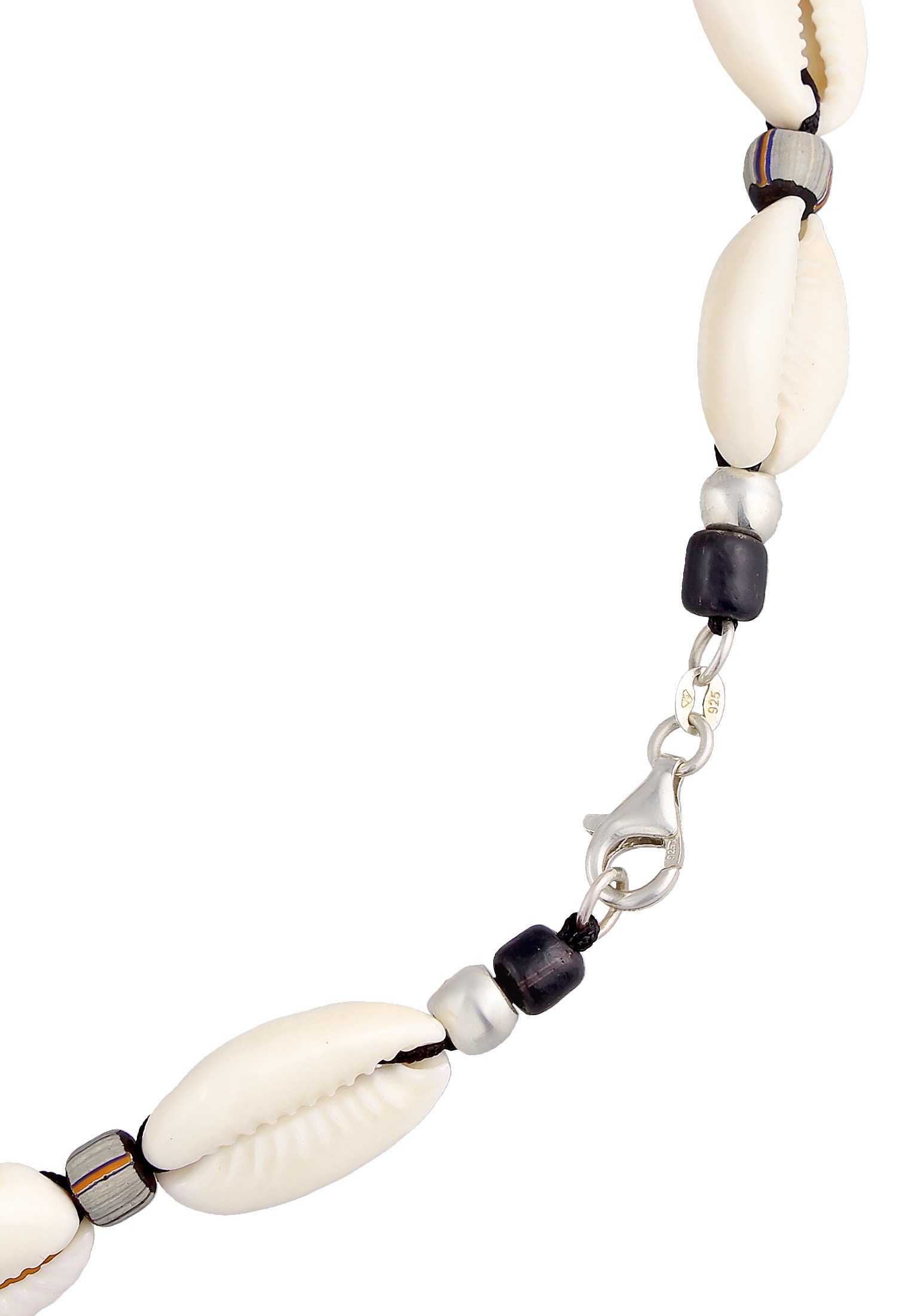 Kuzzoi Silberkette »Halskette Kauri Muschel Beach Surfer Festival 925 Silber«