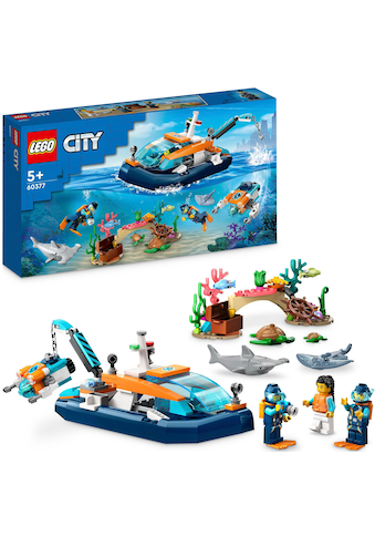 Konstruktionsspielsteine »Meeresforscher-Boot (60377), LEGO® City«, (182 St.), Made in...