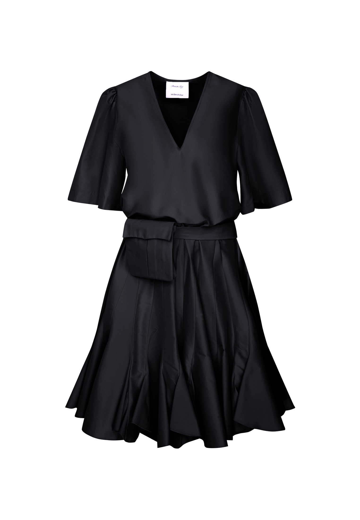 seidensticker Sommerkleid »Schwarze Rose«, V-Neck Uni