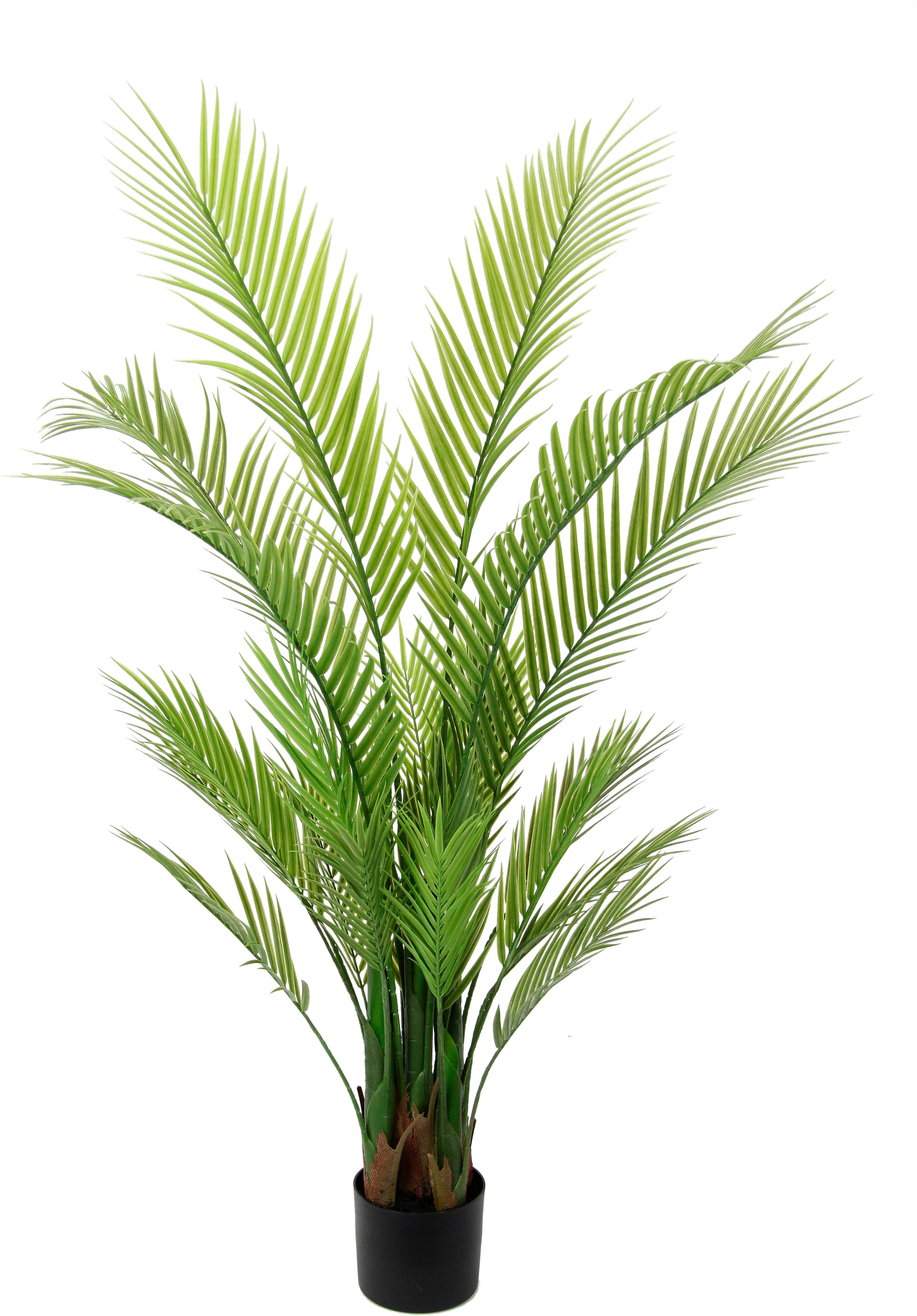 I.GE.A. Kunstbaum »Areca Palme im Topf künstlich Kunstpalme Kunstpflanze Goldfruchtpalme«, Kunstbaum Dekopflanze Zimmerpflanze Zimmerpalme Tropische Grünpflanze