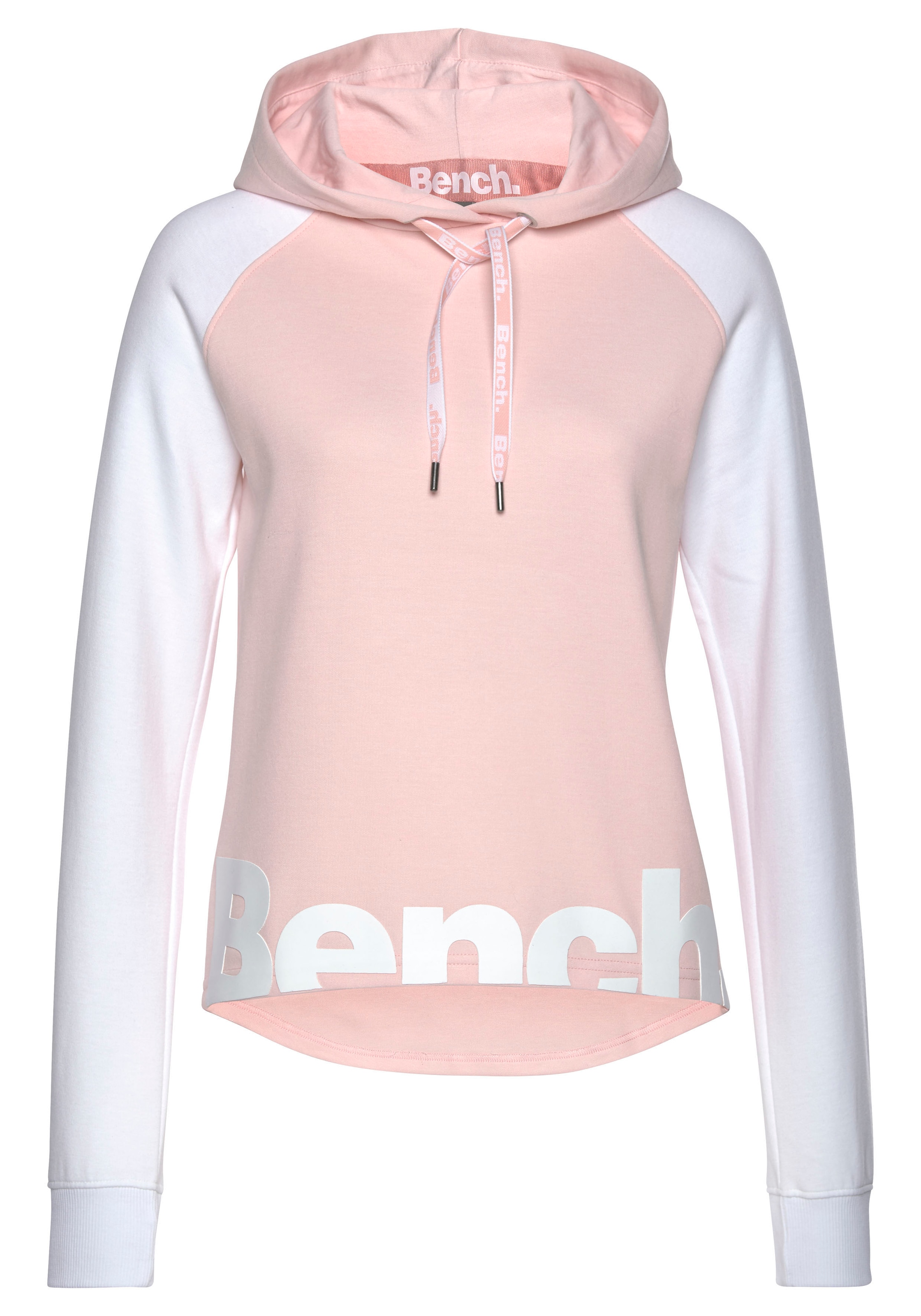 Bench. Loungewear Kapuzensweatshirt, mit farblich abgesetzten Ärmeln und Logodruck, Loungeanzug, Hoodie