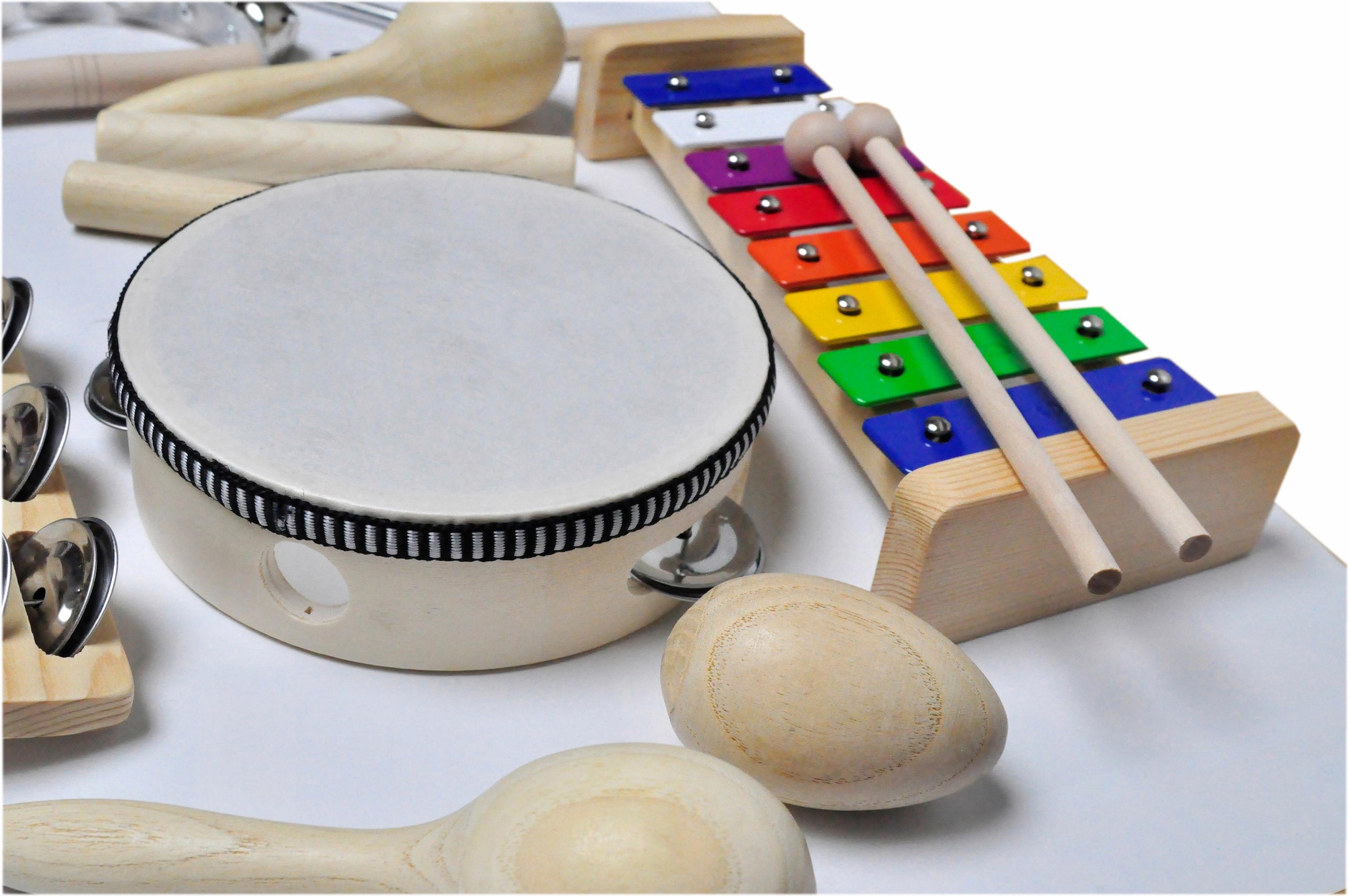 Clifton Trommel »9 teiliges Kinder Percussion Set mit CD«