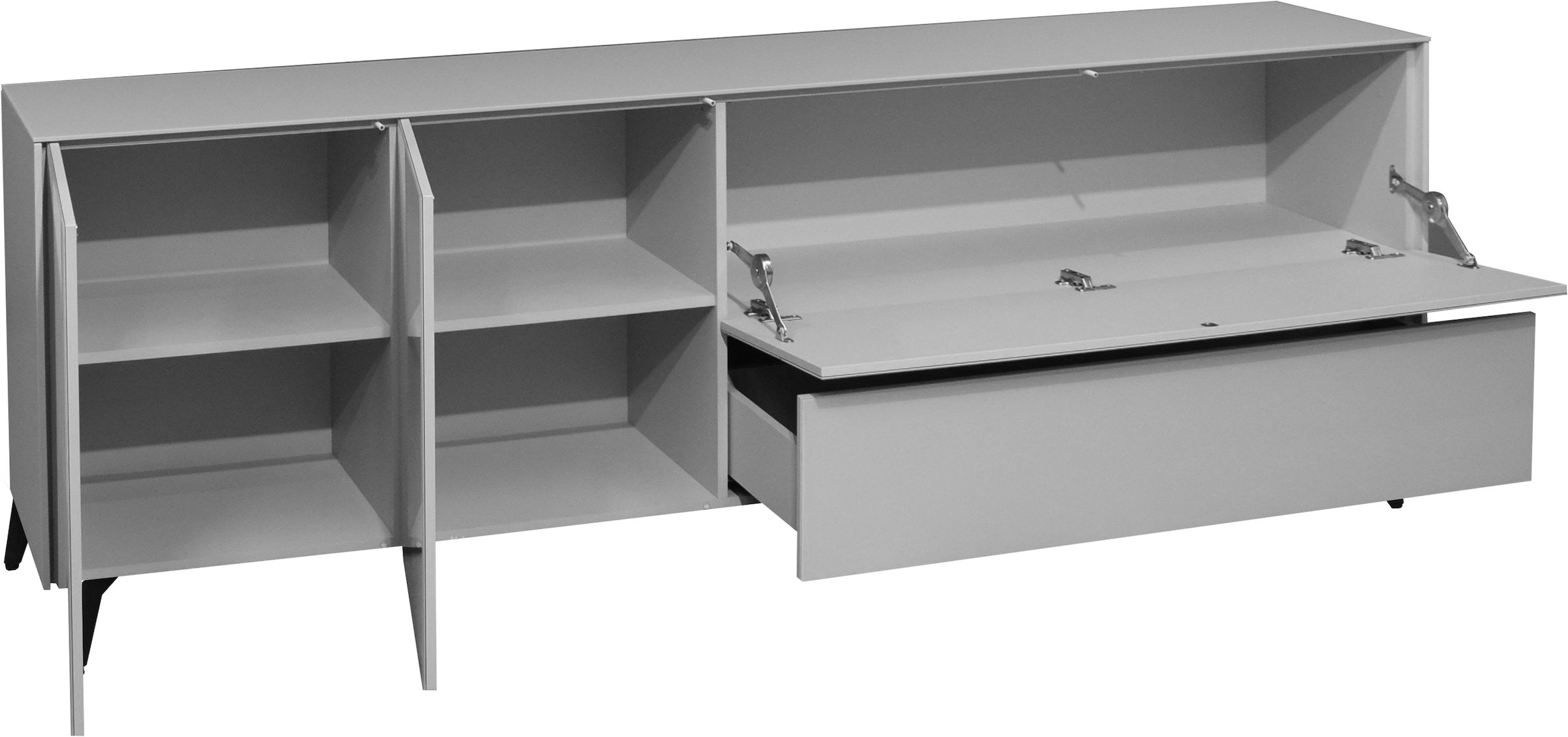 Mäusbacher Lowboard »Imola TOPSELLER!«, (OTTOs Choice), Mäusbacher Lowboard mit Glasfront und Glasoberplatte