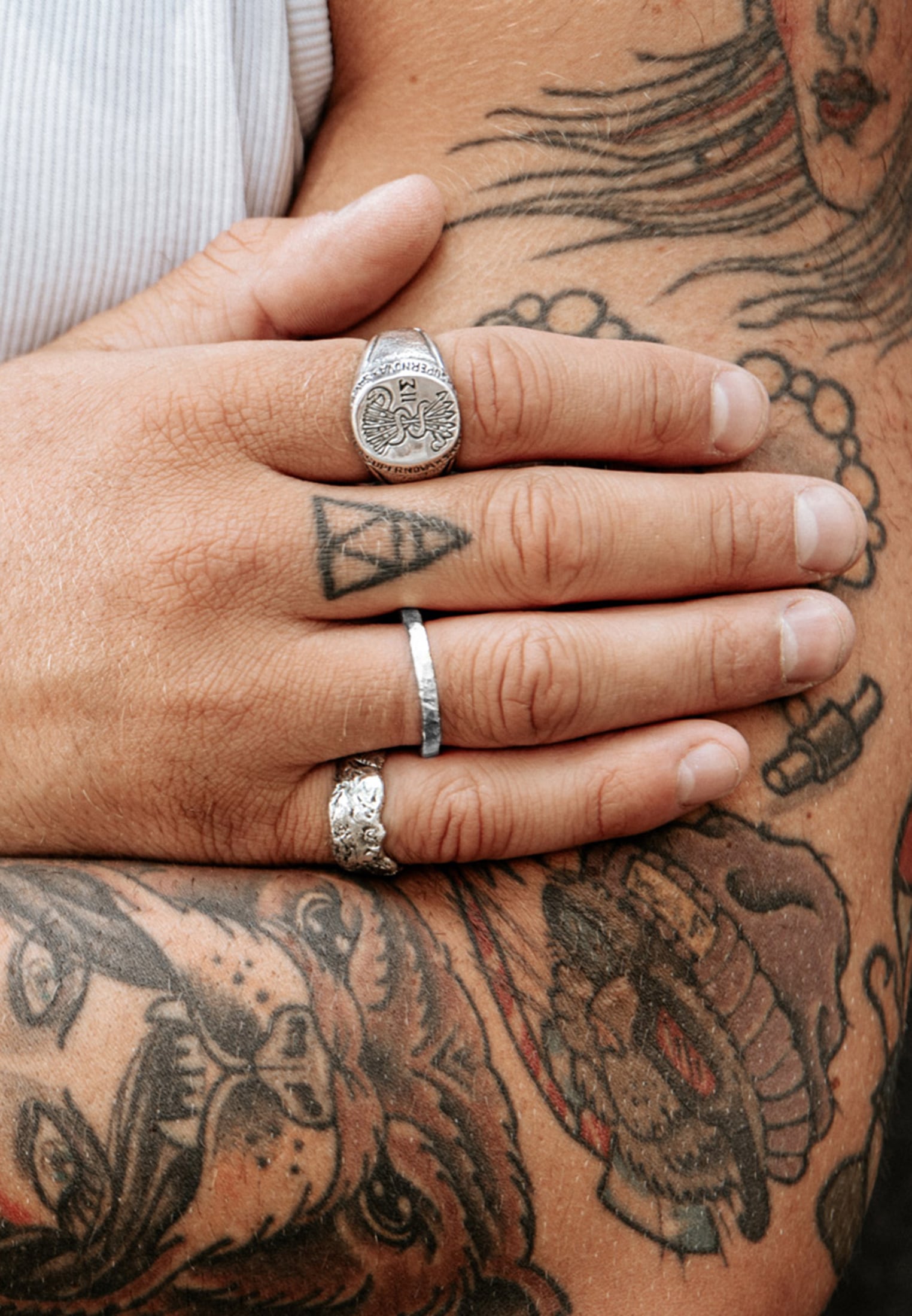 HAZE & GLORY Silberring »Ring Bandring - Zion Schmales Design 925 Silber«