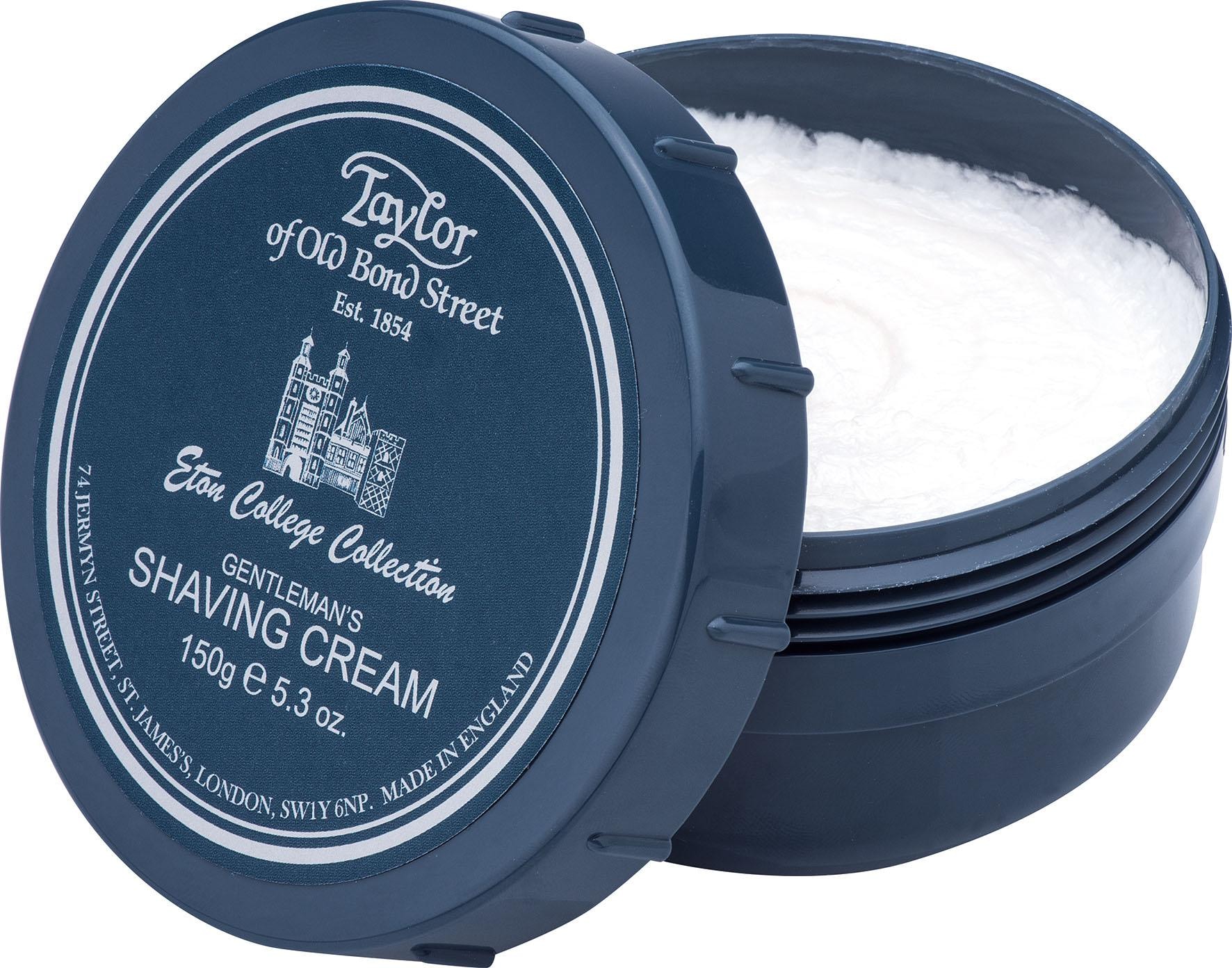 Taylor of Old Bond Street Rasiercreme »Shaving Cream Eton College«, Sahnige Creme mit erfrischendem Duft und feuchtigkeitsspendenden Ölen.