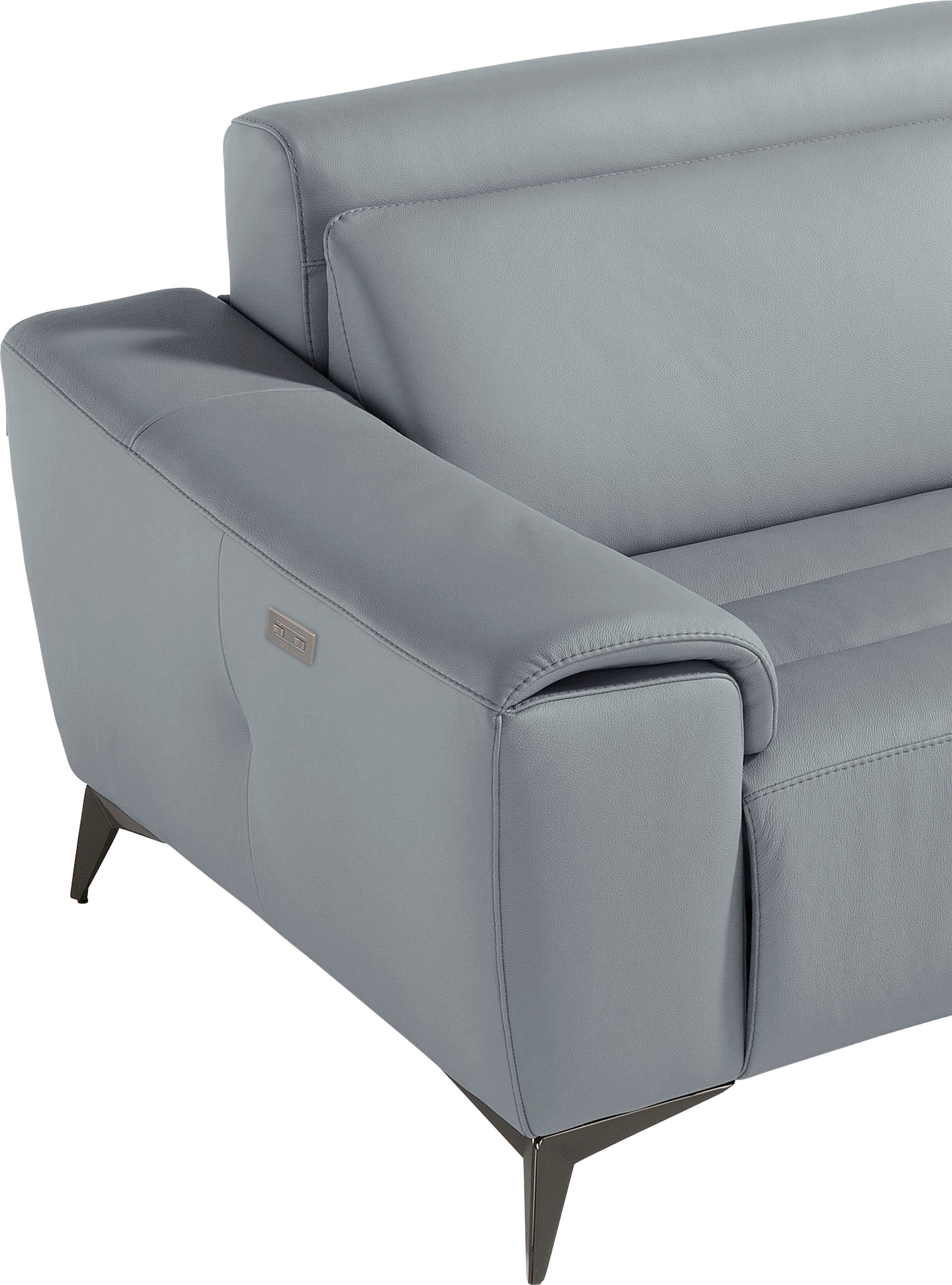 Egoitaliano 2,5-Sitzer »Suzette, Designsofa mit elektrischen Komfortfunktionen, edel & bequem«, inkl. 2 elektronischer Relaxfunktionen, Rücken- und Fußteilfunktion