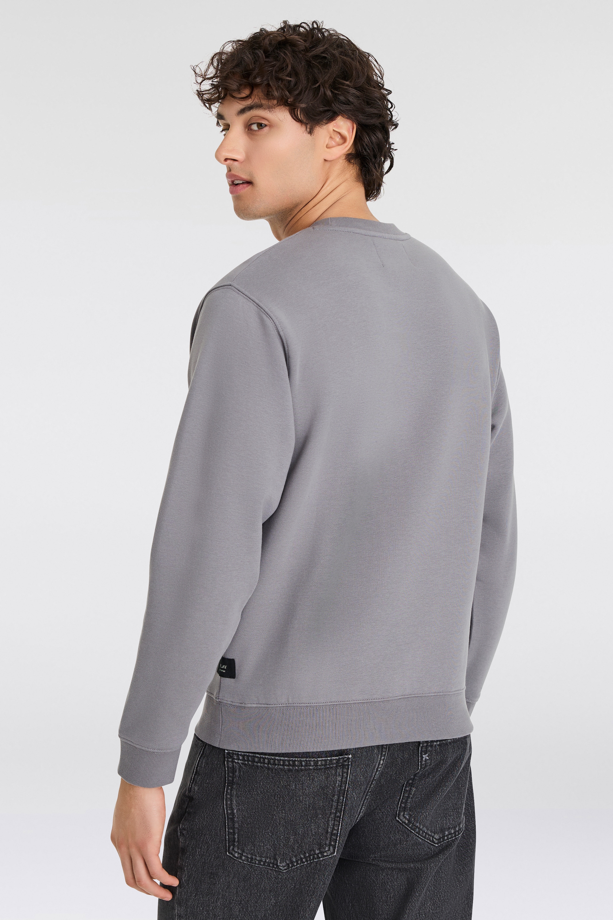 Replay Sweatshirt, mit V-Einsatz am Halsausschnitt