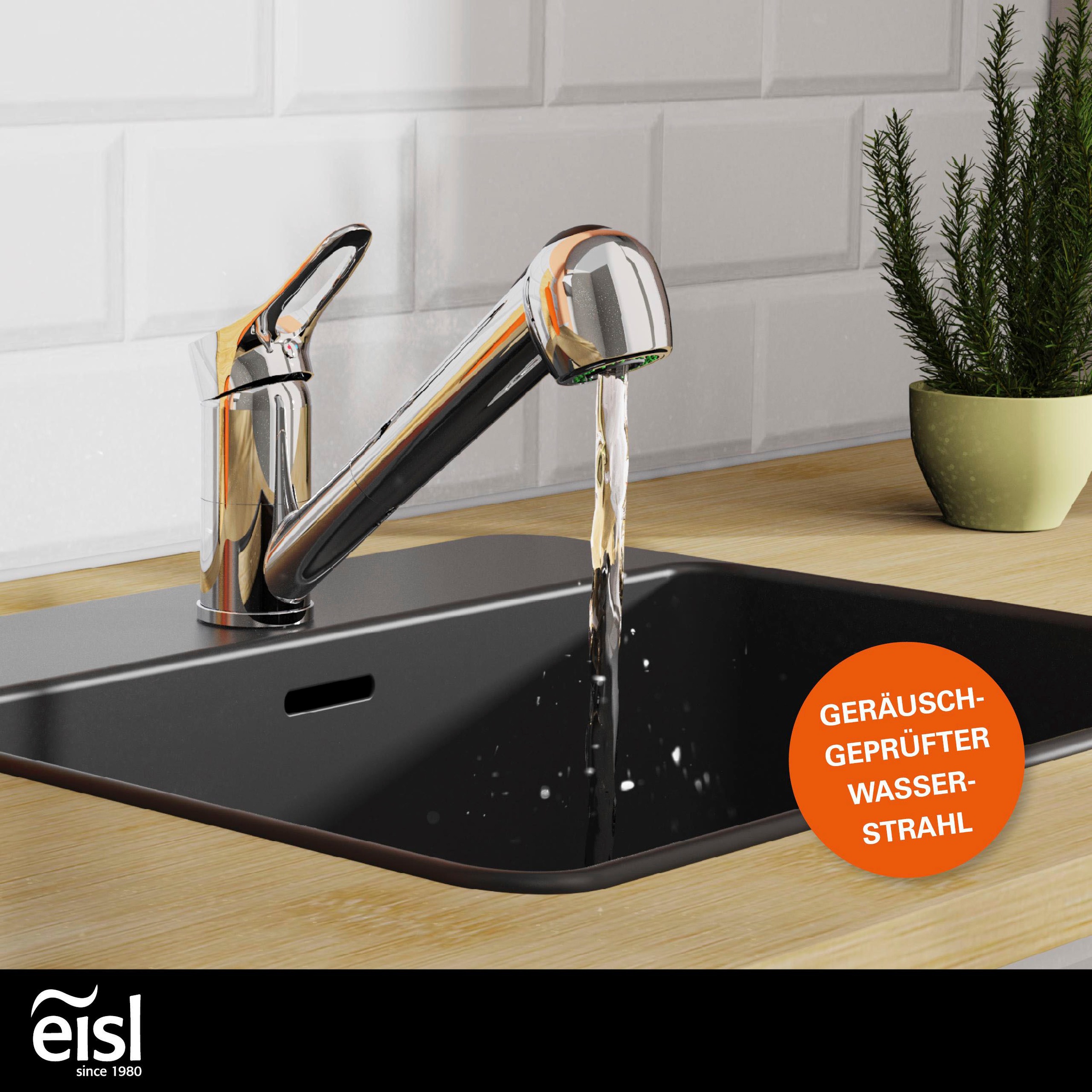 Eisl Spültischarmatur »Verona« mit Geschirrbrause, Niederdruck, 360° schwenkbar, Mischbatterie, Chrom