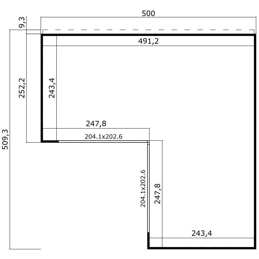 LASITA MAJA Gartenhaus »DOMEO 6 GLETSCHERGRÜN/ANTHRAZIT«, (Set)