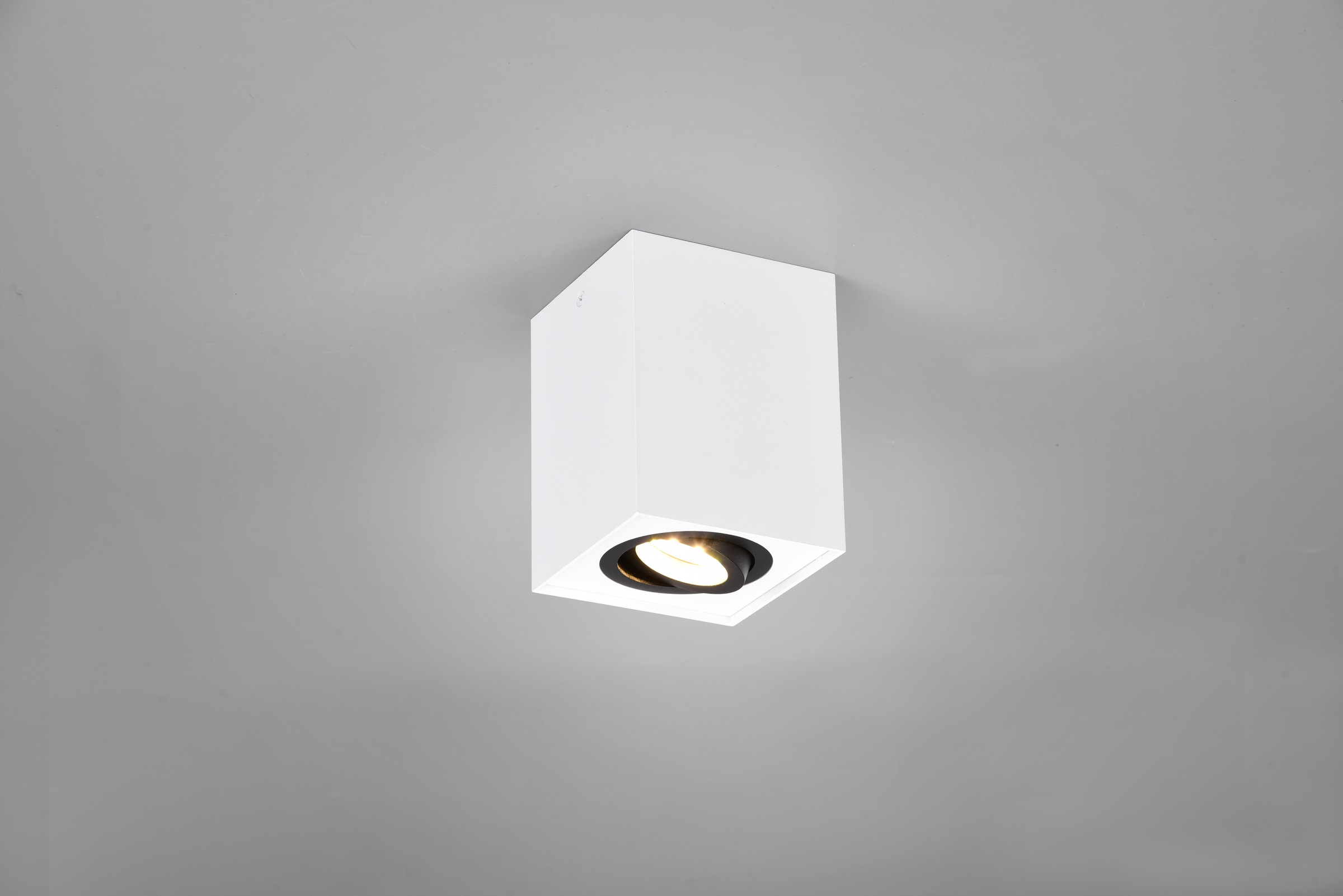 TRIO Leuchten Deckenleuchte »BISCUIT, Deckenstrahler exkl 1xGU10 max 35W Lichtkegel schwenkbar«, 1 flammig, Leuchtmittel GU10 | Leuchtmittel wechselbar, GU10 Strahler einflammig Leuchtmittel wechselbar Aufbauspot Flur Küche