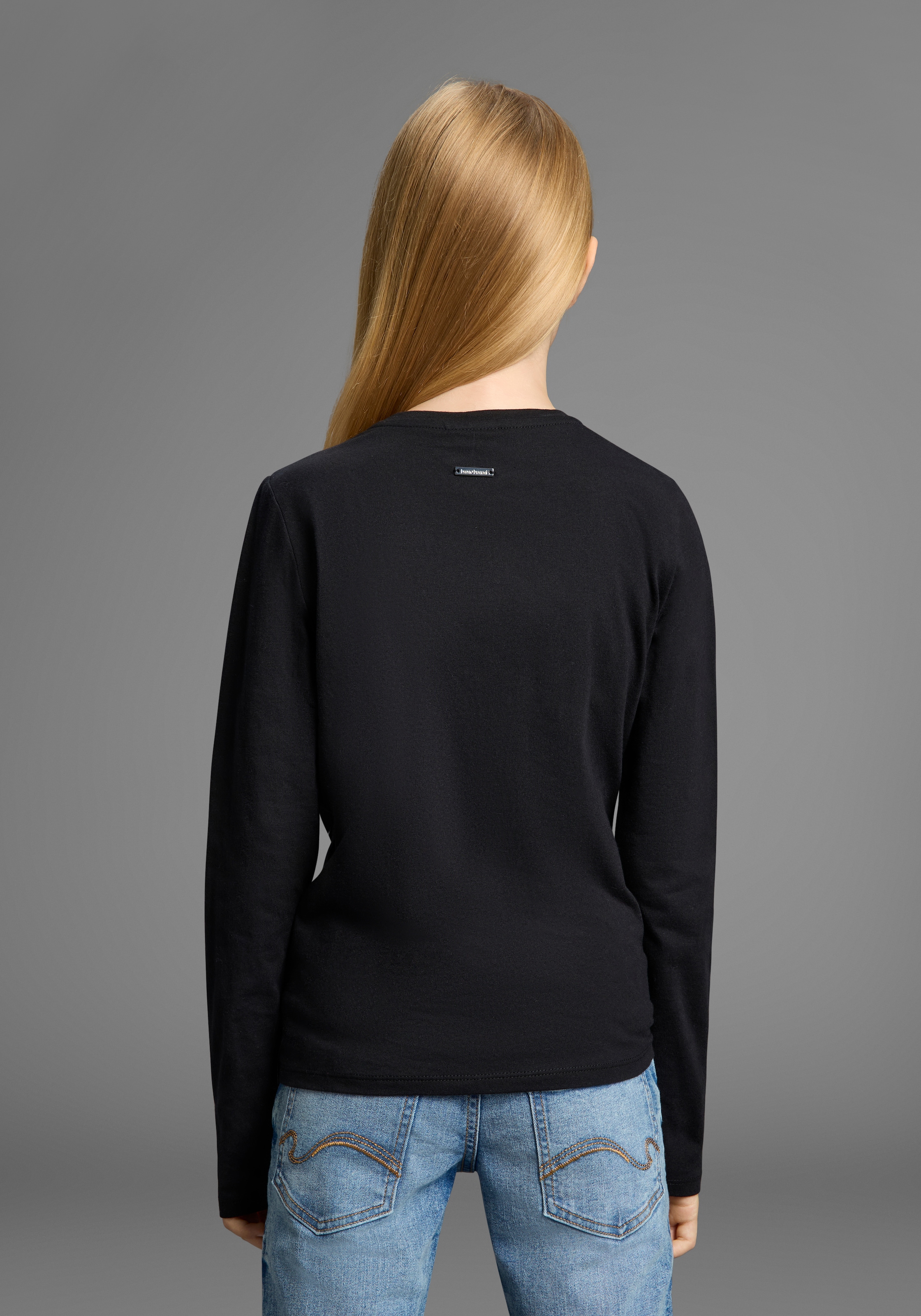 Bruno Banani Langarmshirt »WENDEN-Pailletten - Glitzerherz« Für TEENS. Cooles Paillettenshirt