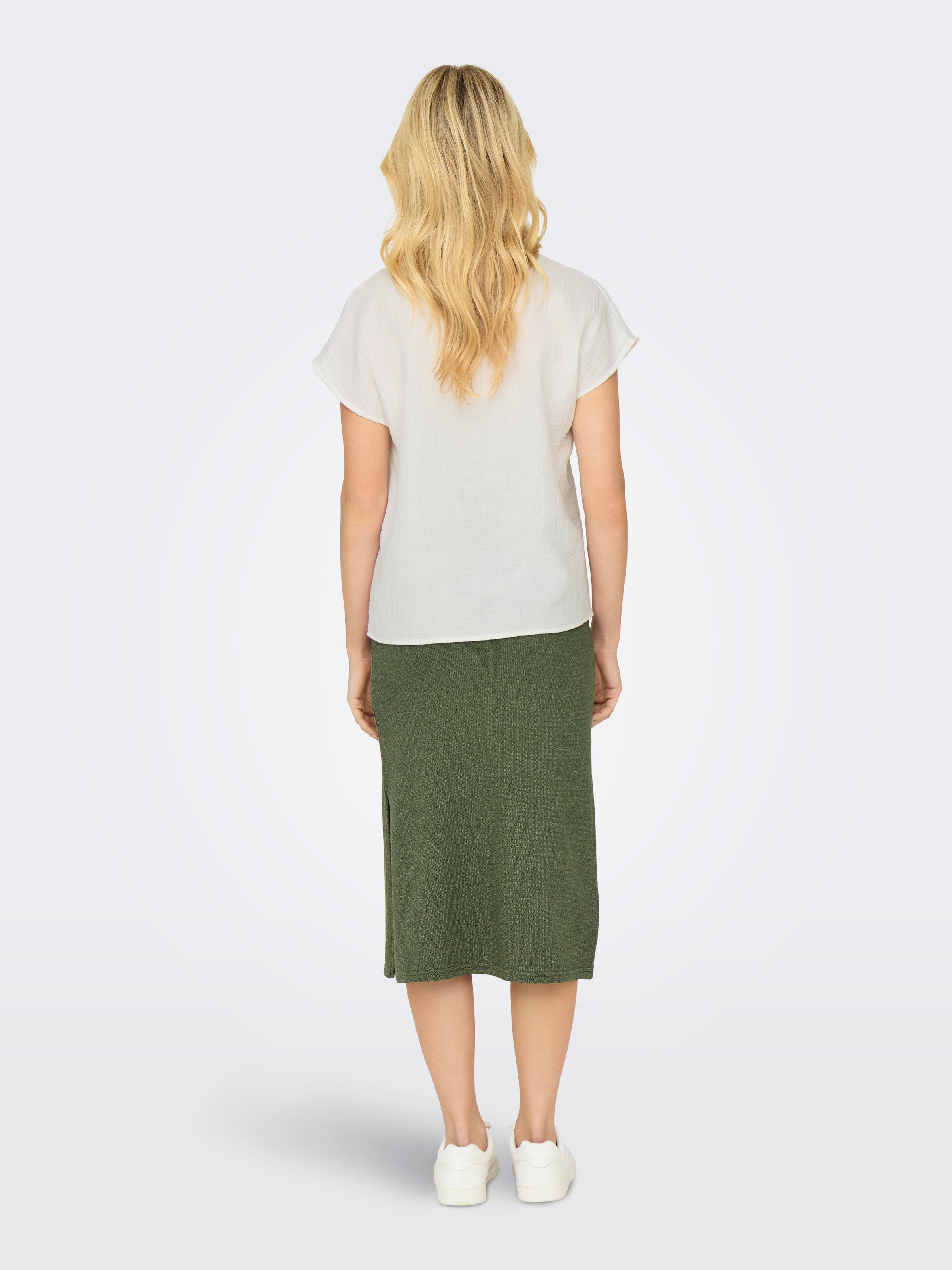 JDY Shirtbluse »JDYTHEIS LION LIFE S/S TOP WVN« weiche Musselin Baumwolle