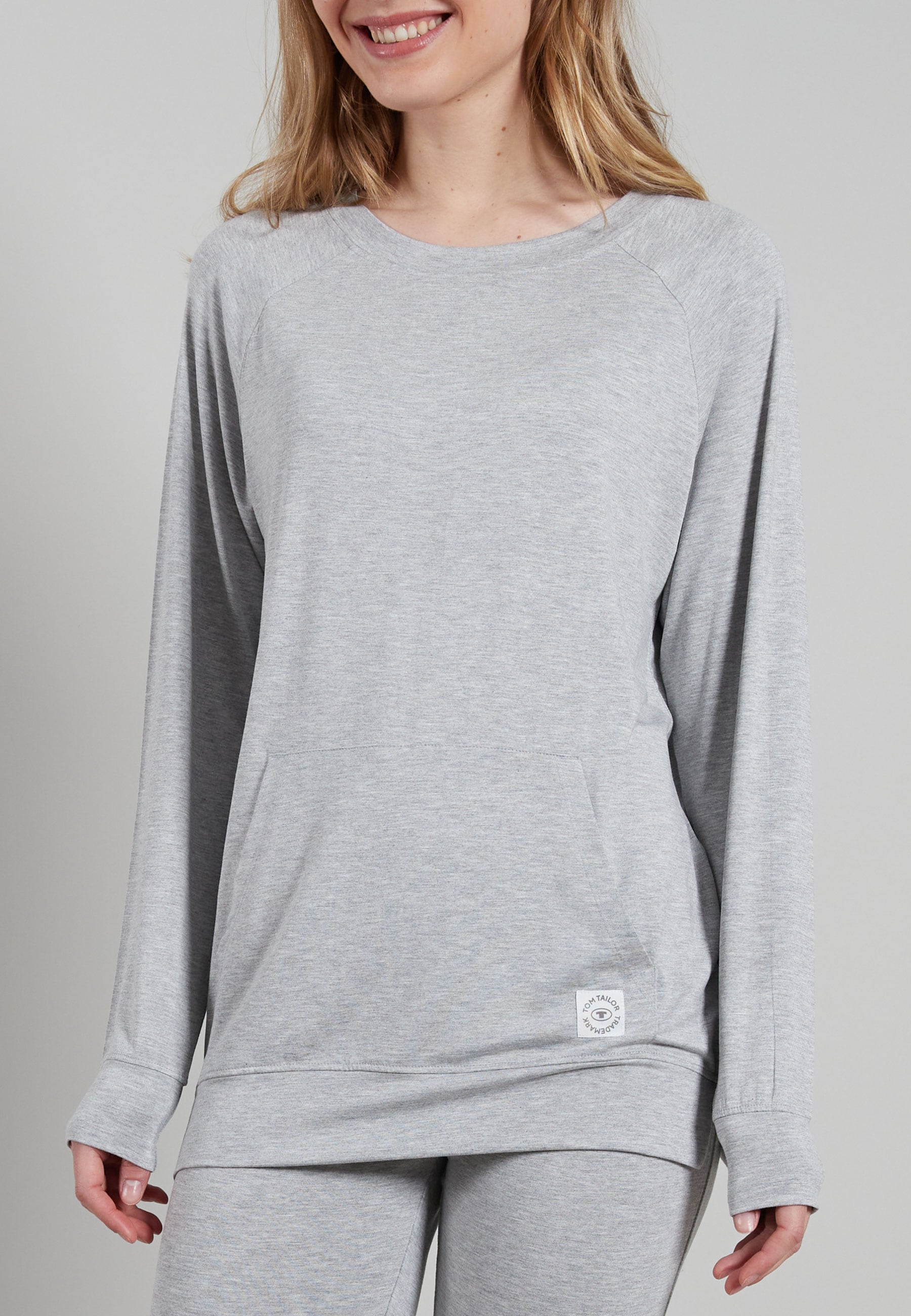TOM TAILOR Sweatshirt »Manila«, mit Rundhalsausschnitt und Bauchtasche