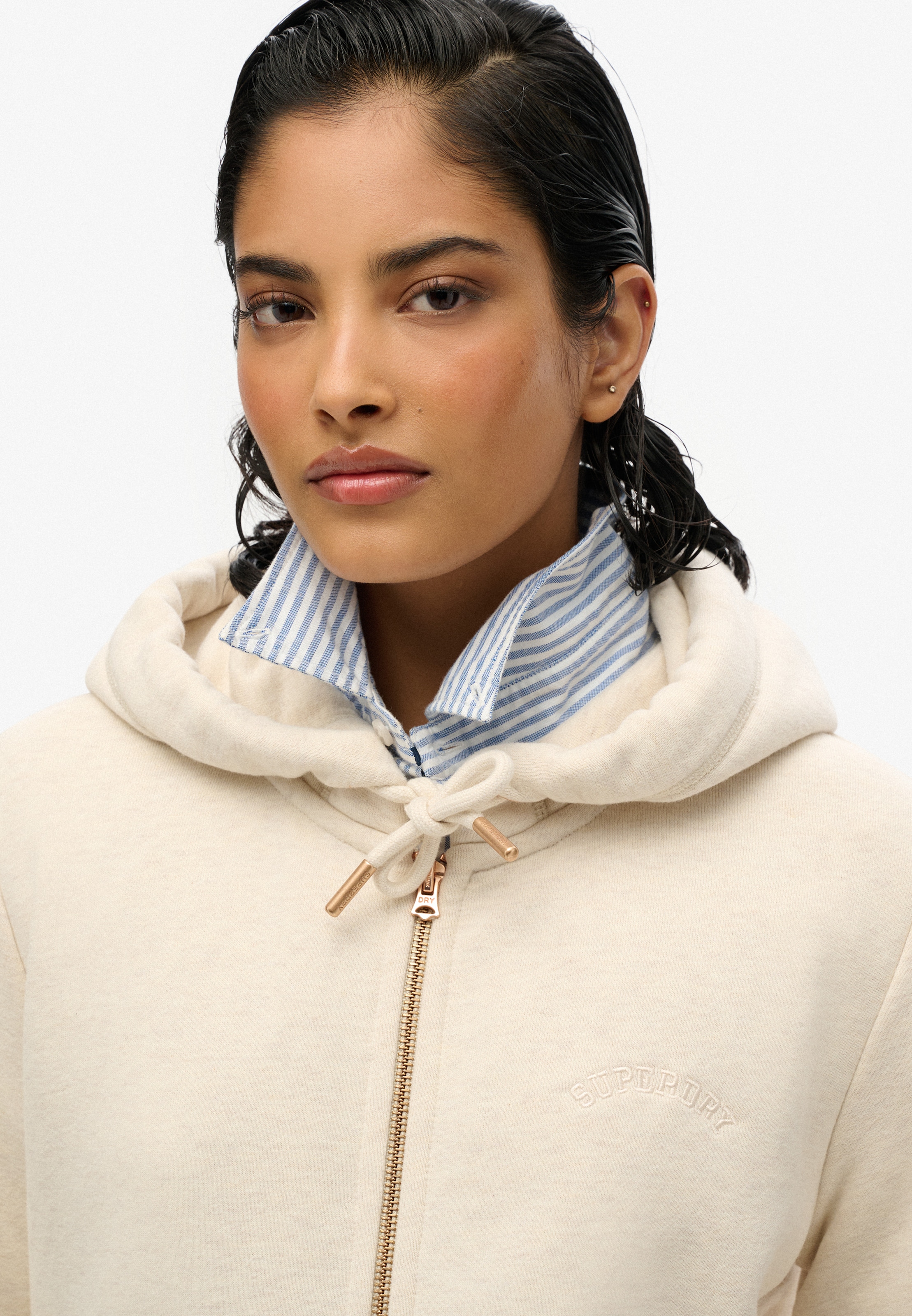 Superdry Kapuzensweatjacke »ESSENTIAL LOGO ZIPHOOD HB«