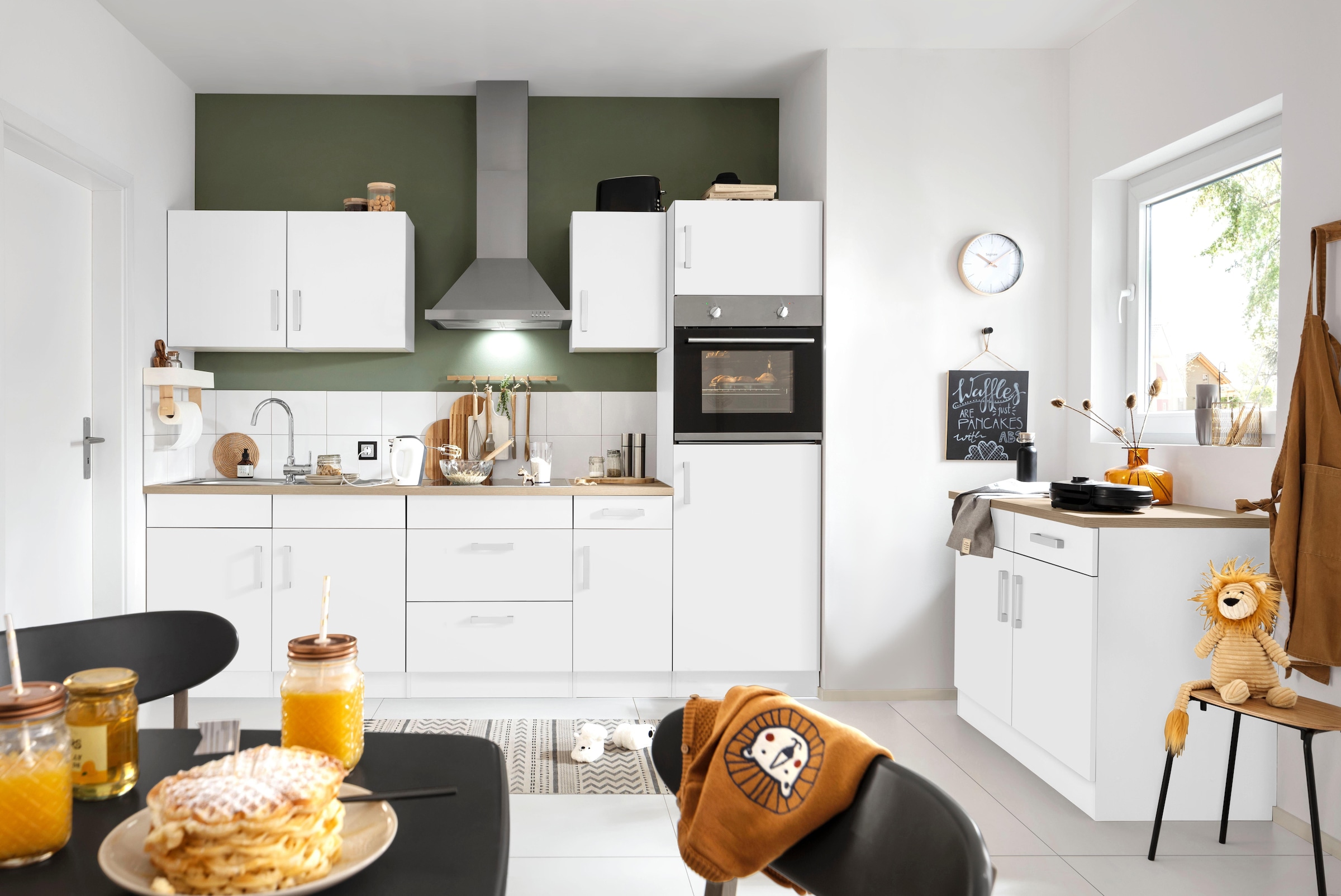 KOCHSTATION Küchenzeile »KS-Gera« Breite 270 cm, wahlweise mit E-Geräten, mit Arbeitsplatte