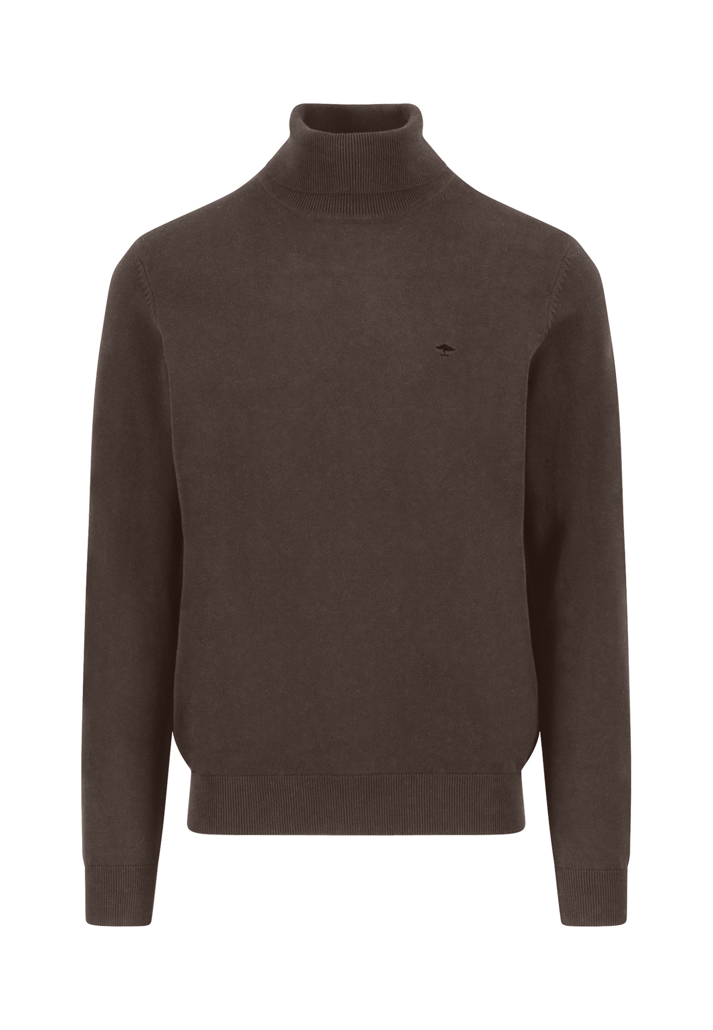FYNCH-HATTON Rollkragenpullover mit Logostickerei