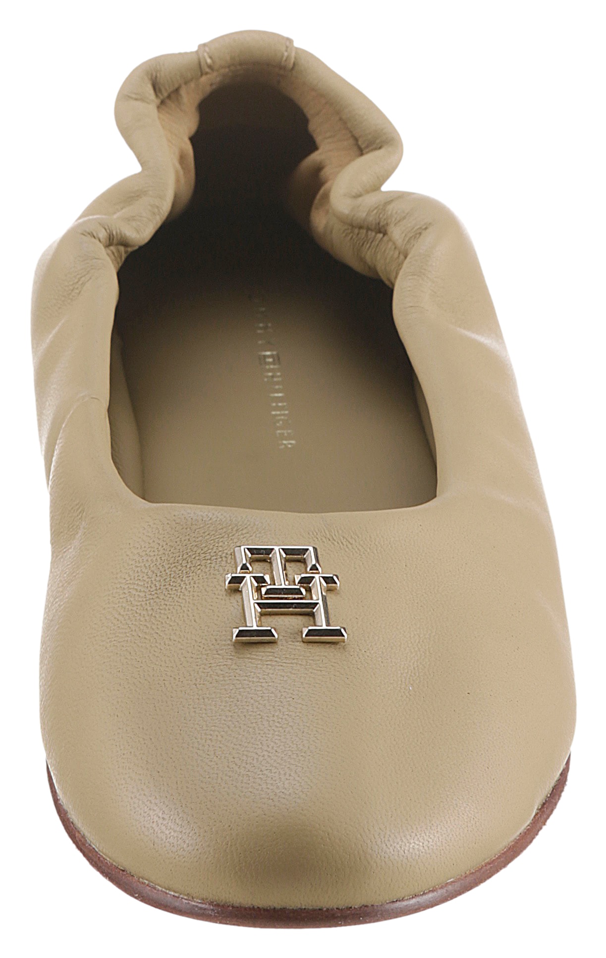 Tommy Hilfiger Ballerina »TH ELEVATED ELASTIC BALLERINA«, Businessschuh, Halbschuh, Schlupfschuh mit TH-Schmuckelement