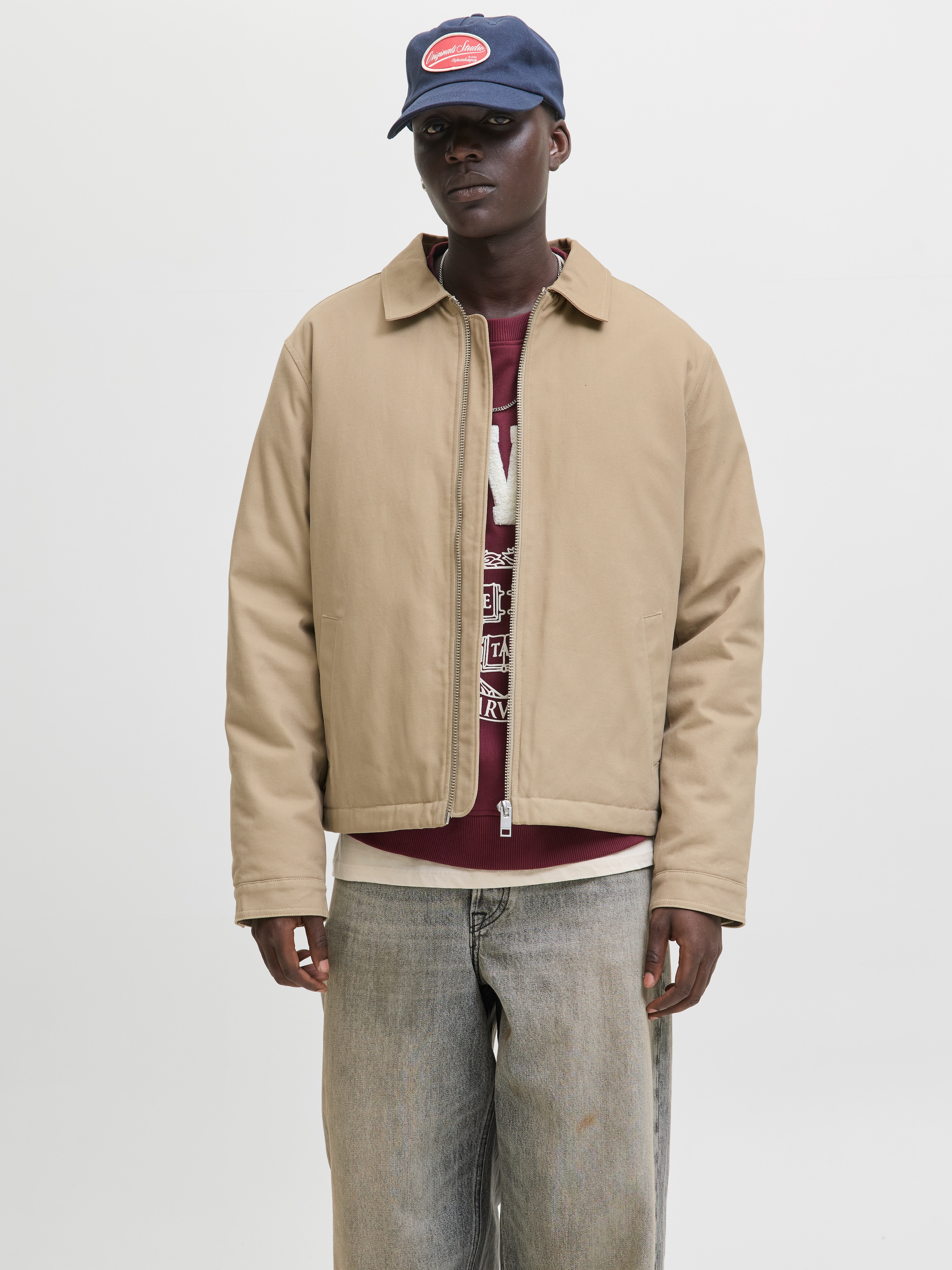 Jack & Jones, Herren, Outdoorjacke »JJEDOVER WORKER JACKET NOOS« ohne Kapuze, Crockery, XL, Crockery, Moderne Jacke von Jack & Jones
