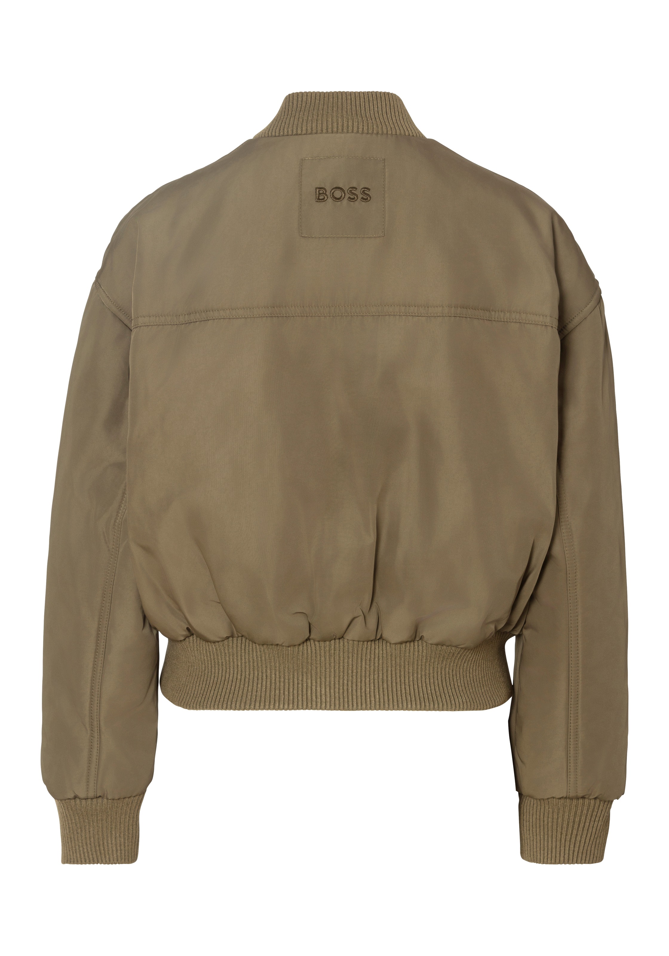 BOSS ORANGE Wendejacke »Pikomba Premium Damenmode«, mit BOSS Logo-Badge, Blouson Bomberjacke 2 in 1 Jacke