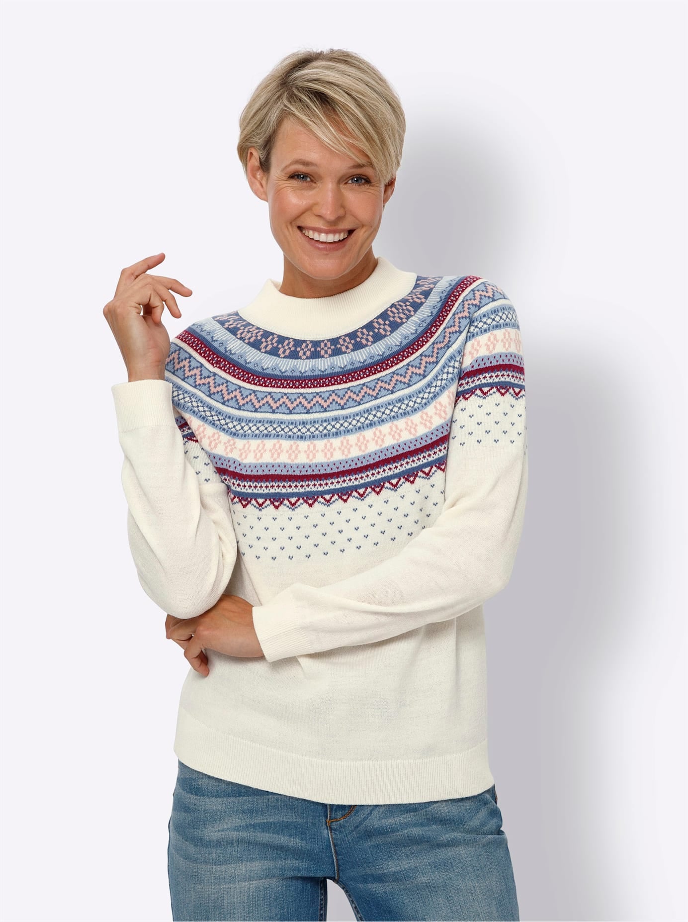 Classic Basics Norwegerpullover »Stehkragen-Pullover«