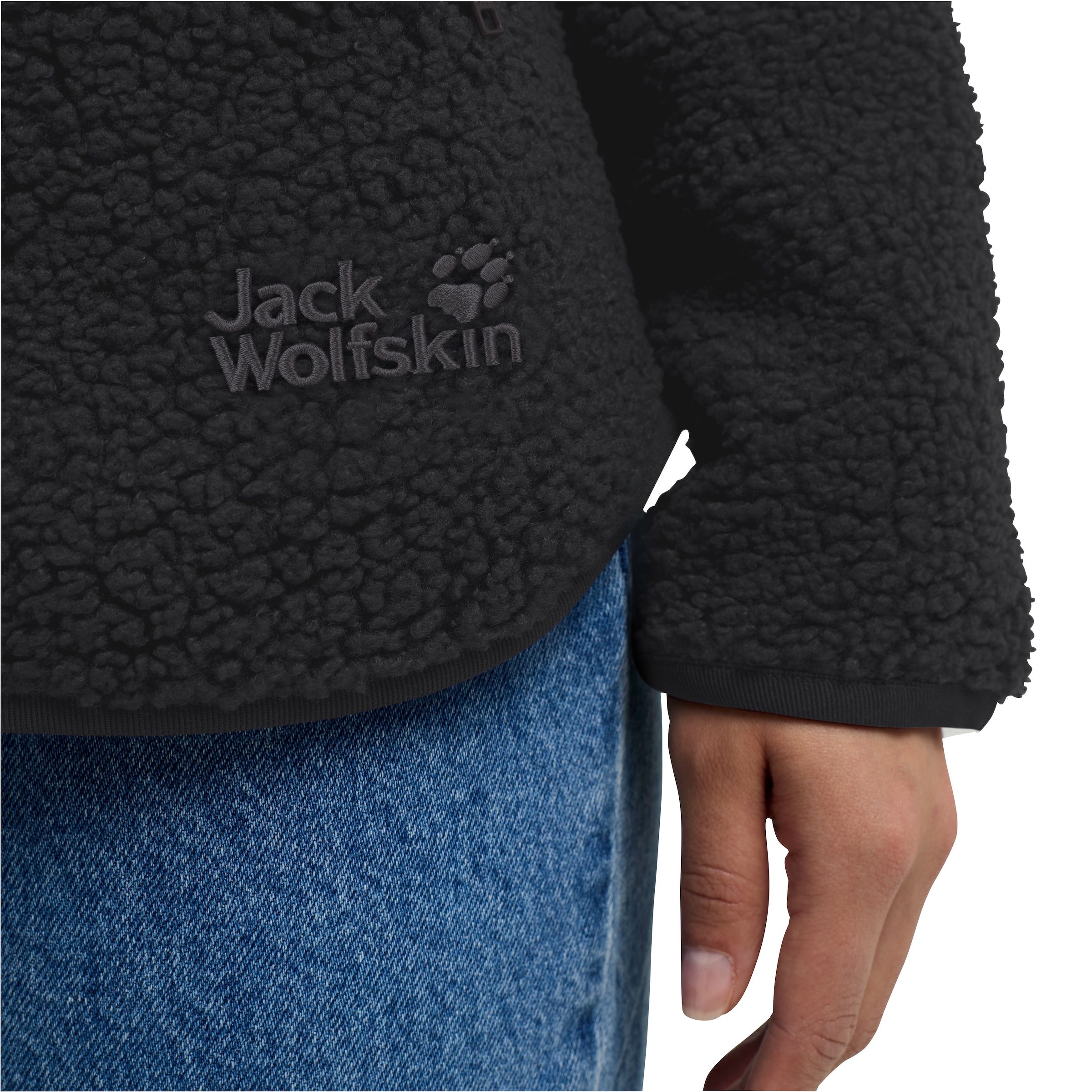 Jack Wolfskin Fleecejacke »HIGH CURL JKT W«, Wärmend, winddicht, Übergangsjacke